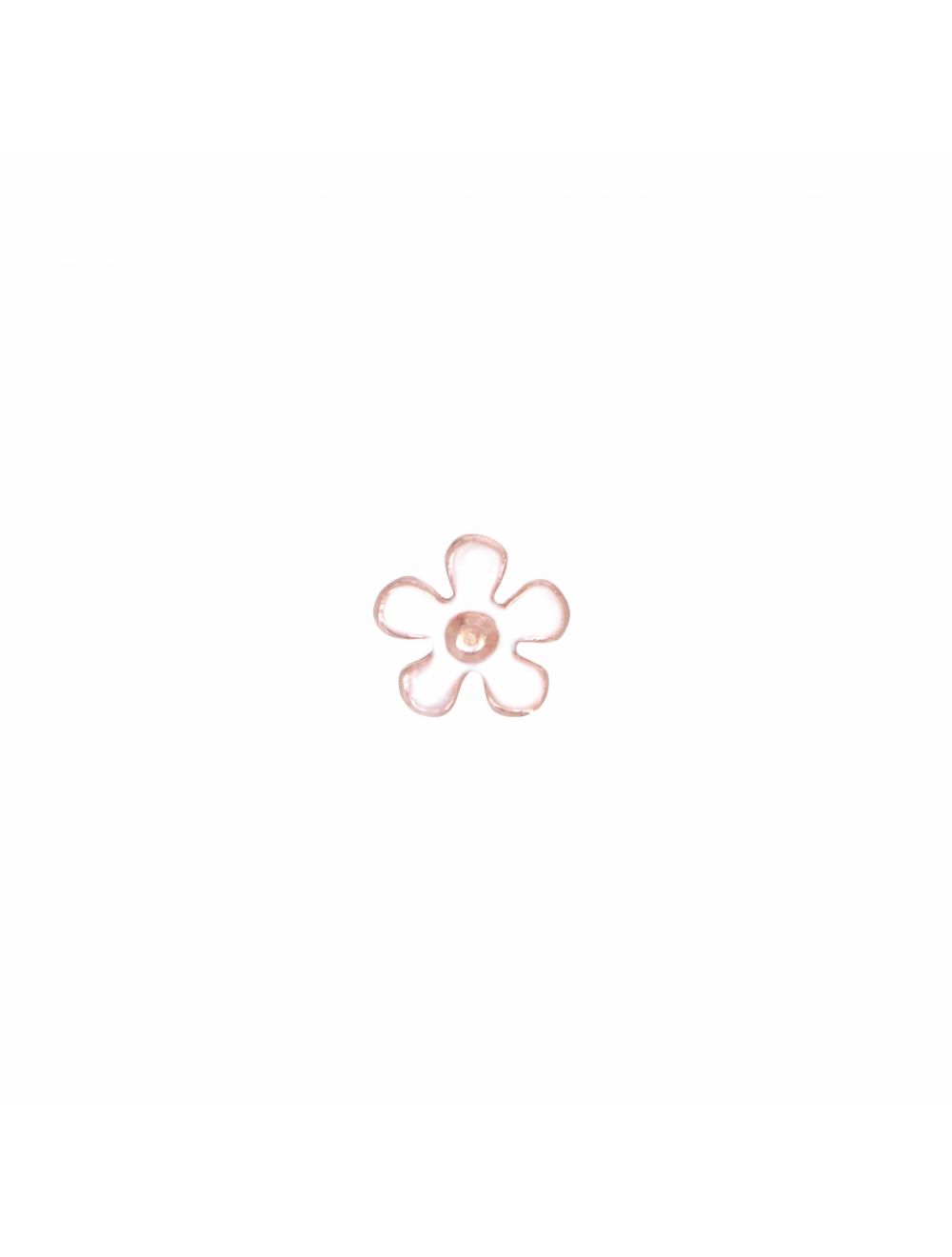 COACHELLA EINZELNER OHRRING MIT WEISSER EMAILLE-BLUME - ORCOA4F0