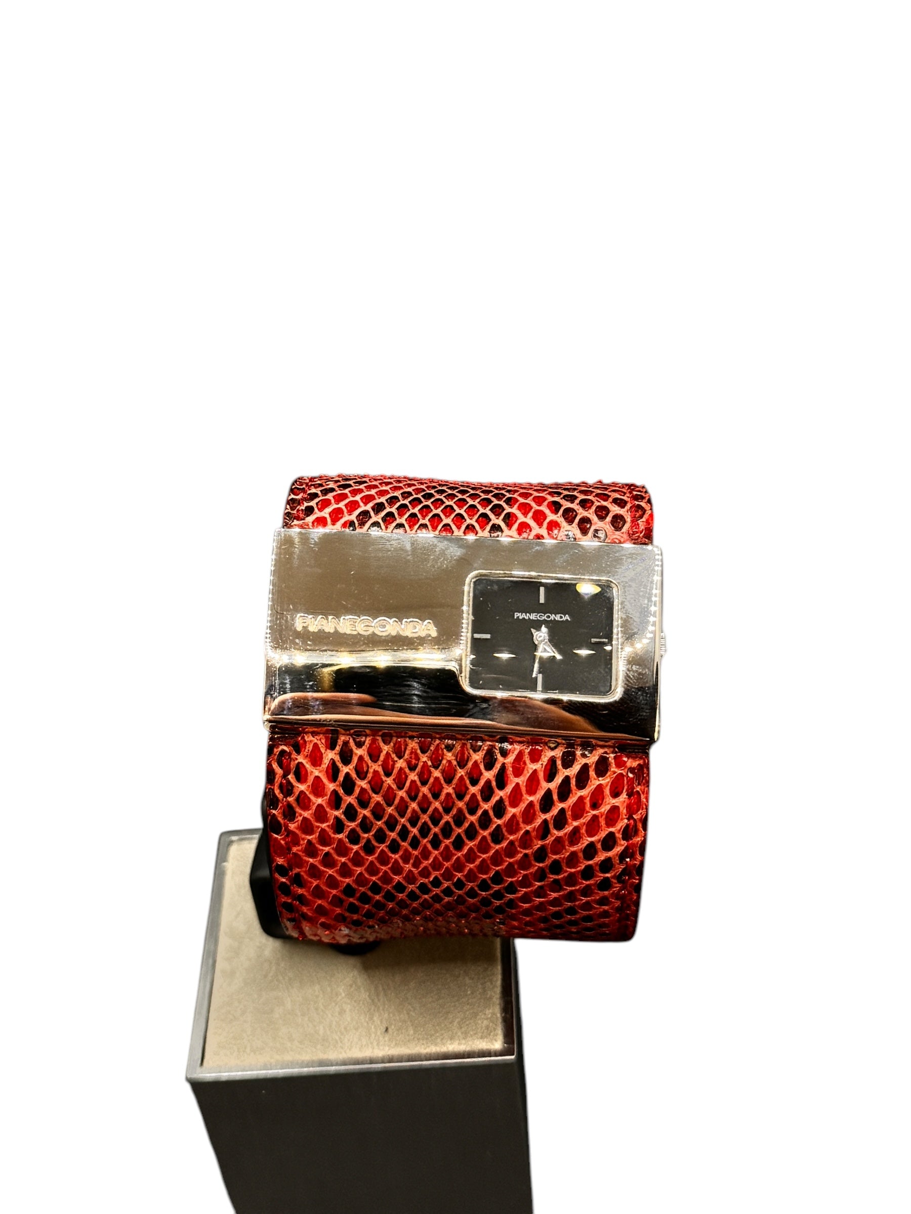 Pianegonda Damenuhr, Quarzwerk, Delano Kollektion, 50mm - W001-1-rot