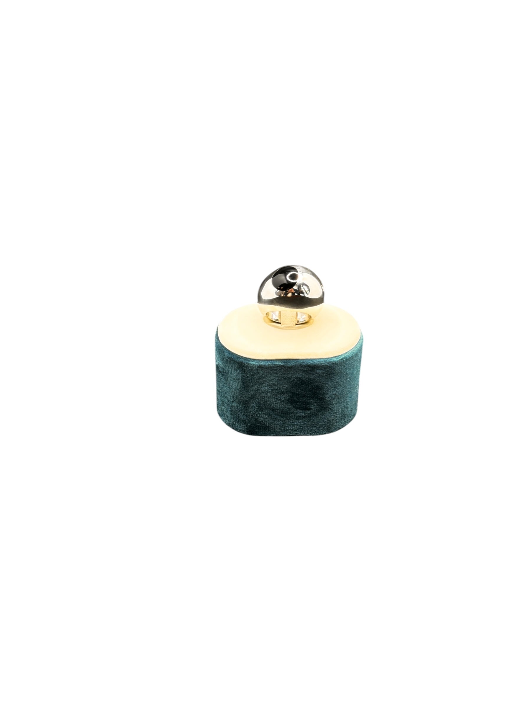 Pianegonda Damen-Bandring aus Silber mit schwarzem Onyx – AA010511