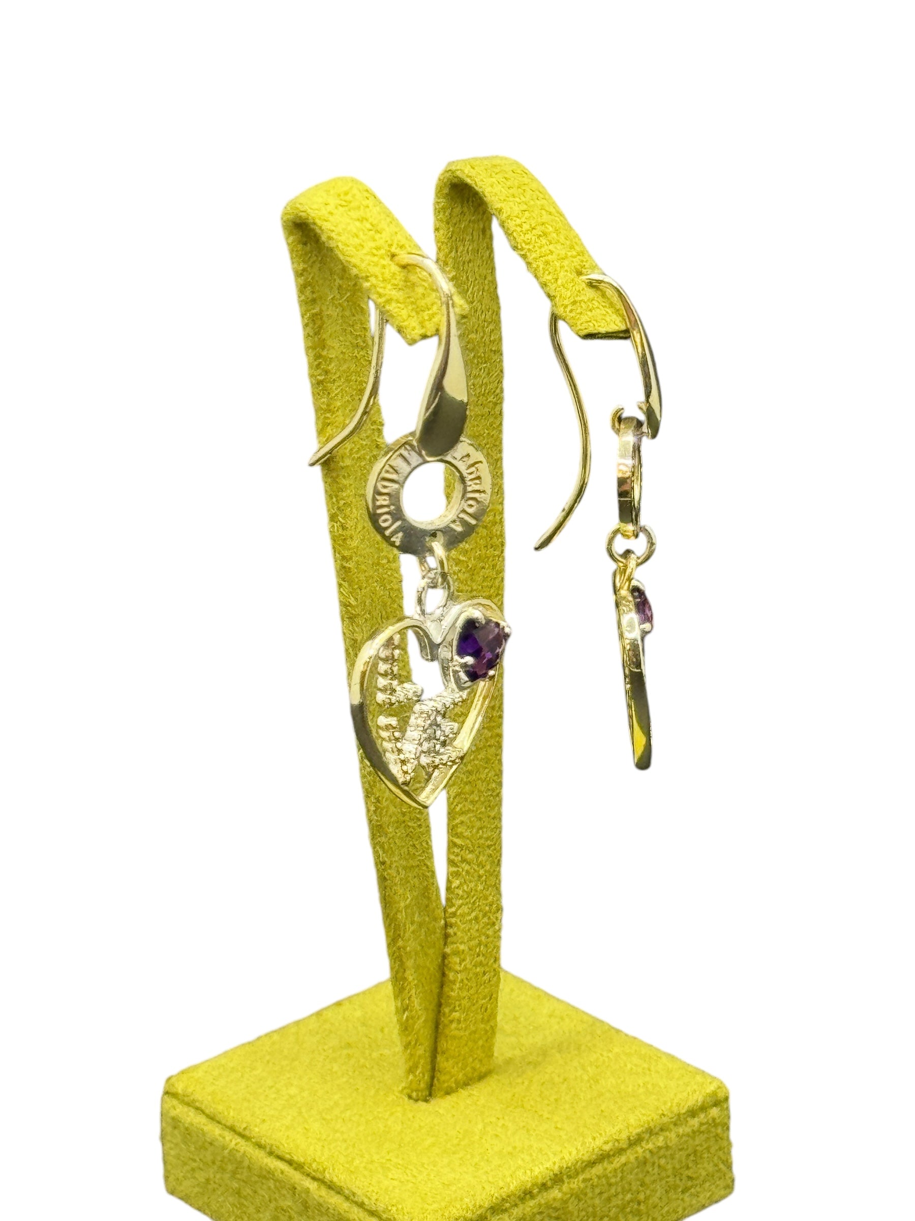Labriola Tropfenohrringe aus Silber und weißer Emaille, mit LOVE-Anhänger – AG1032/B