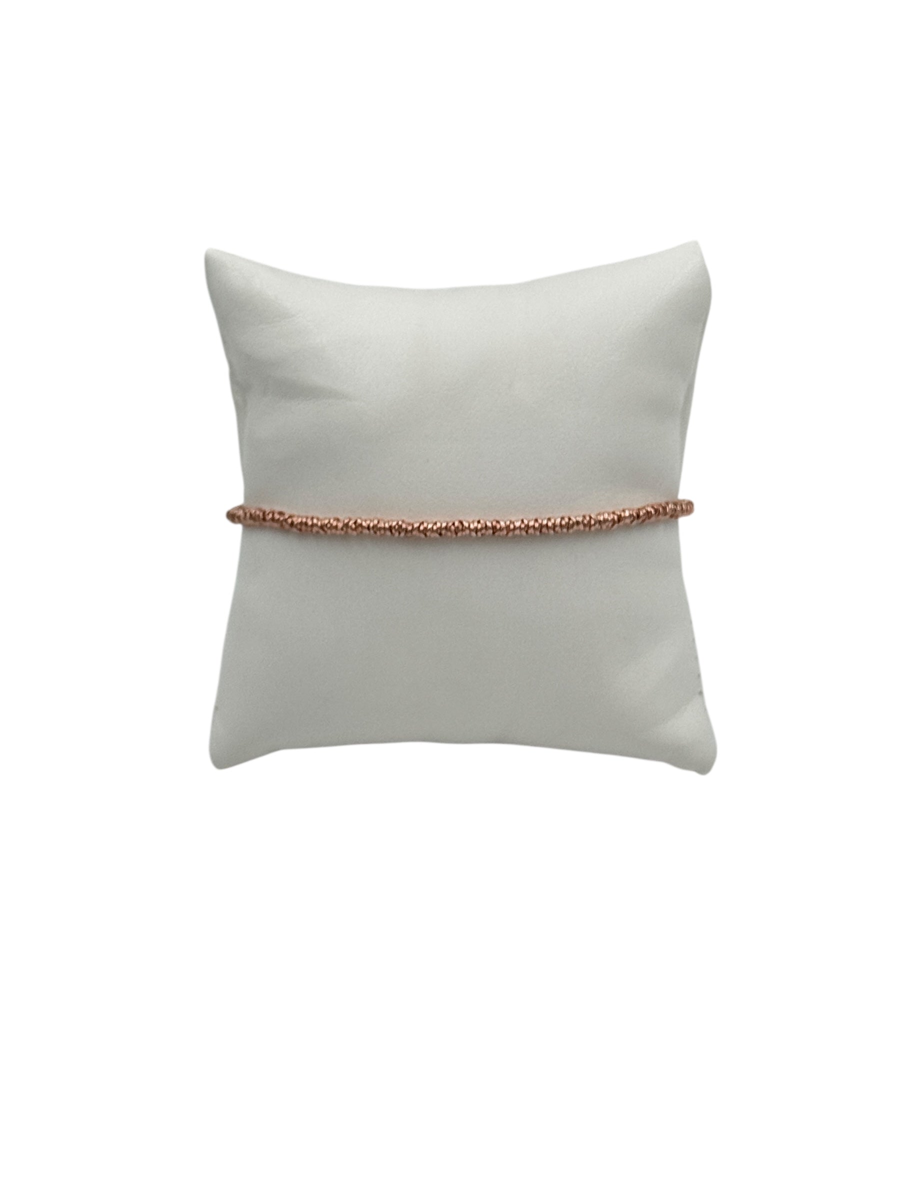 Bracciale Spadarella in argento rosato con anellini, unisex - SPBR263-rosè