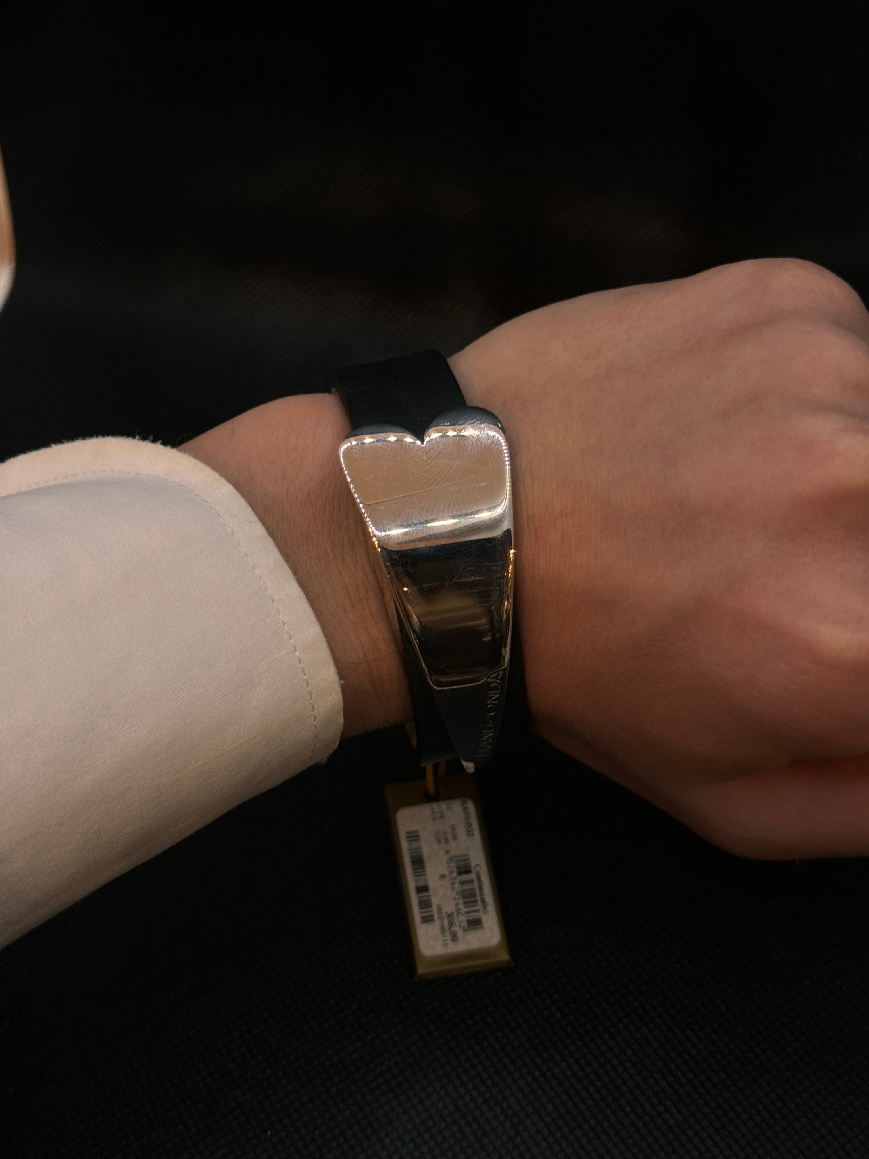 Pianegonda Silberarmband, Veritas Kollektion, in Leder und Silber - BA010532