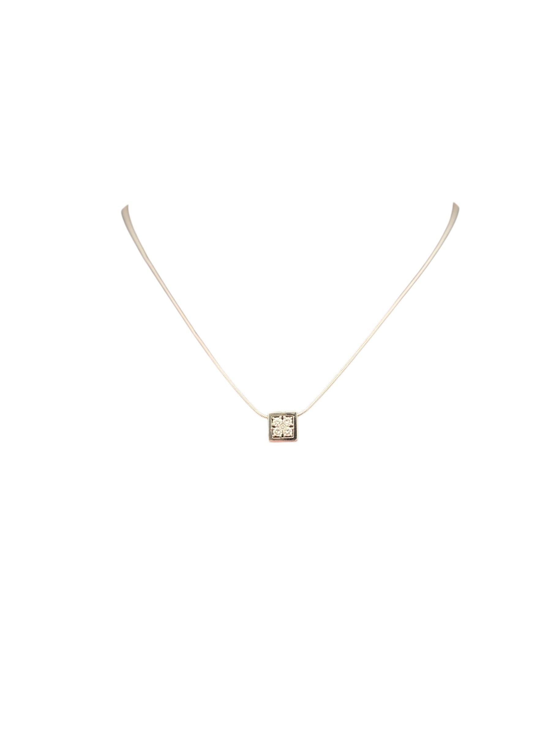 girocollo Damiani in oro bianco 18kt e diamanti, con pendente fantasia - DDB55447