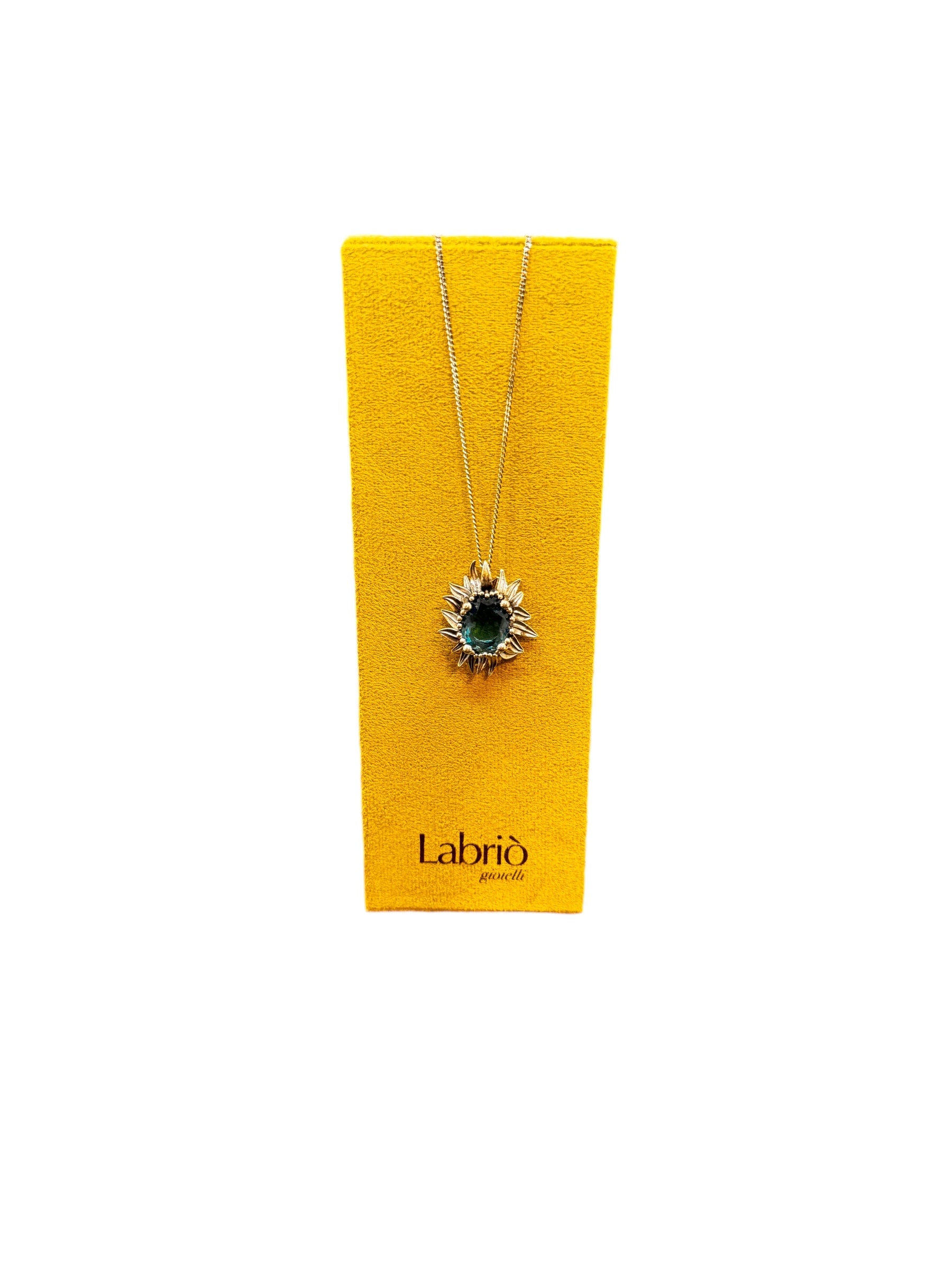 LABRIOLA MARGHERITA SILBERKETTE MIT CEYLONBLAUEM QUARZ - 2231