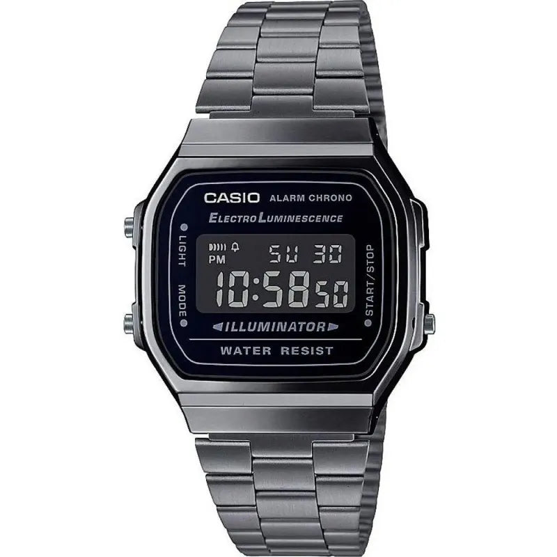 Orologio Casio Vintage Iconic, digital con quadrante nero, 36mm - A168WEGG-1BEF