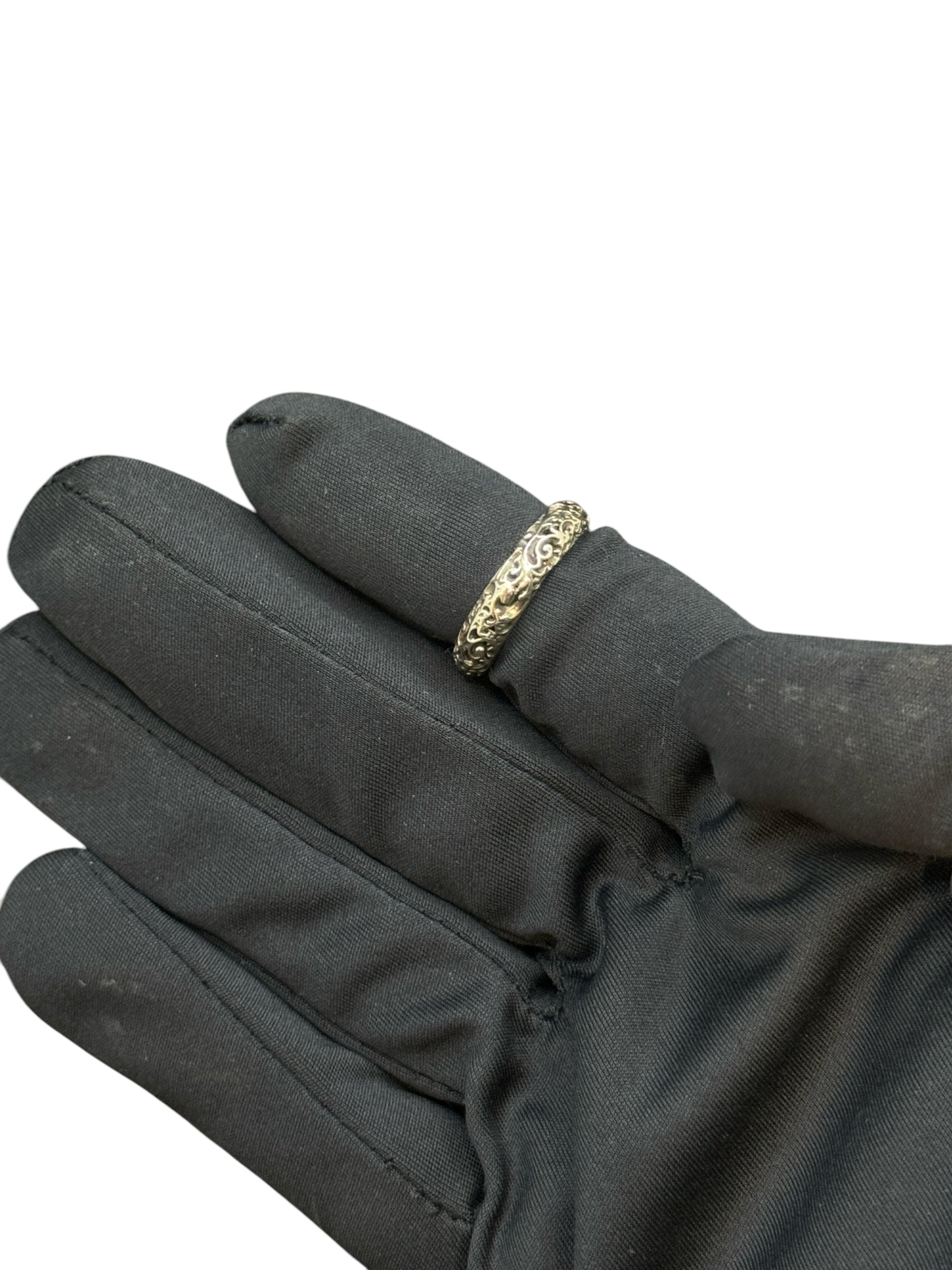 Labriola Bandring aus brüniertem Silber – 2104