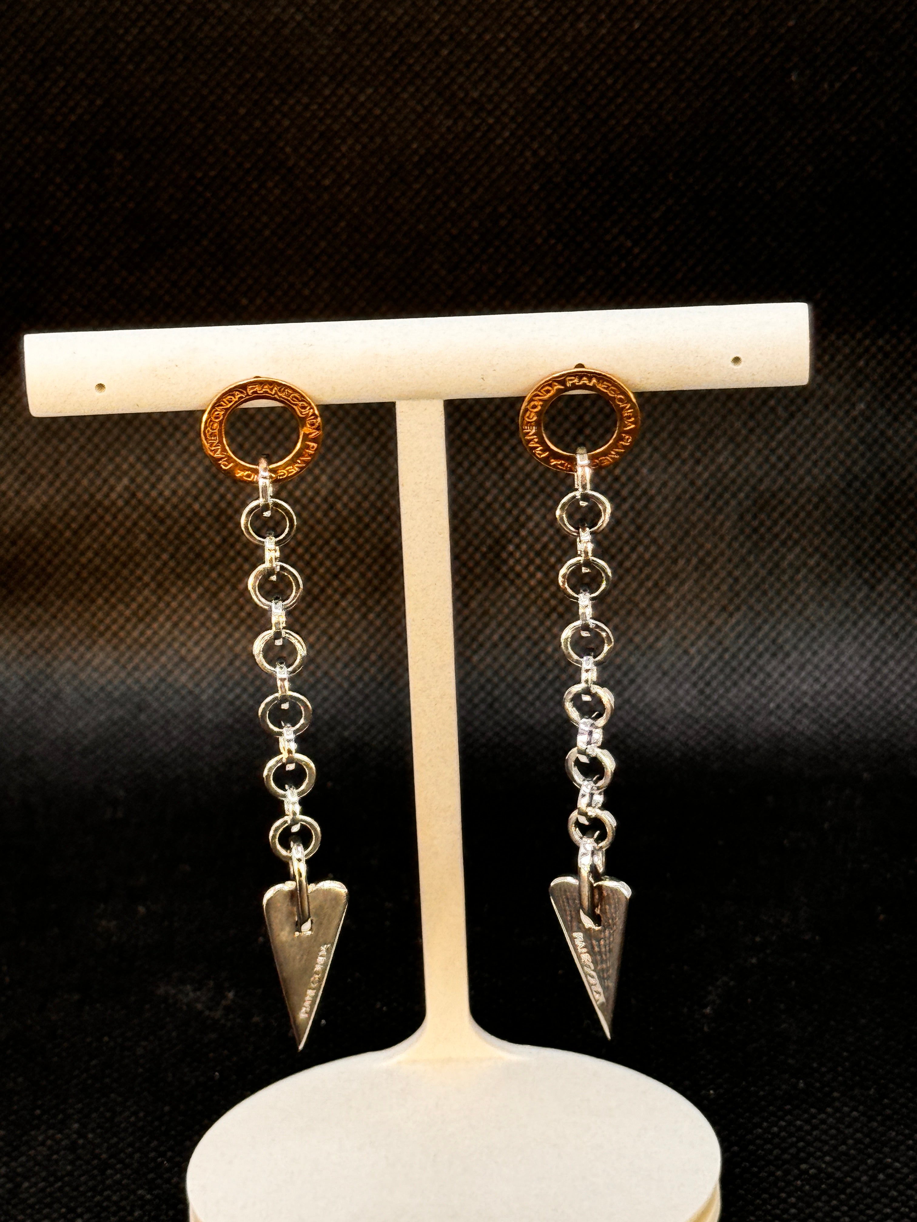 Pianegonda Silber-Ohrhänger, Gold Charm Kollektion – OA050404