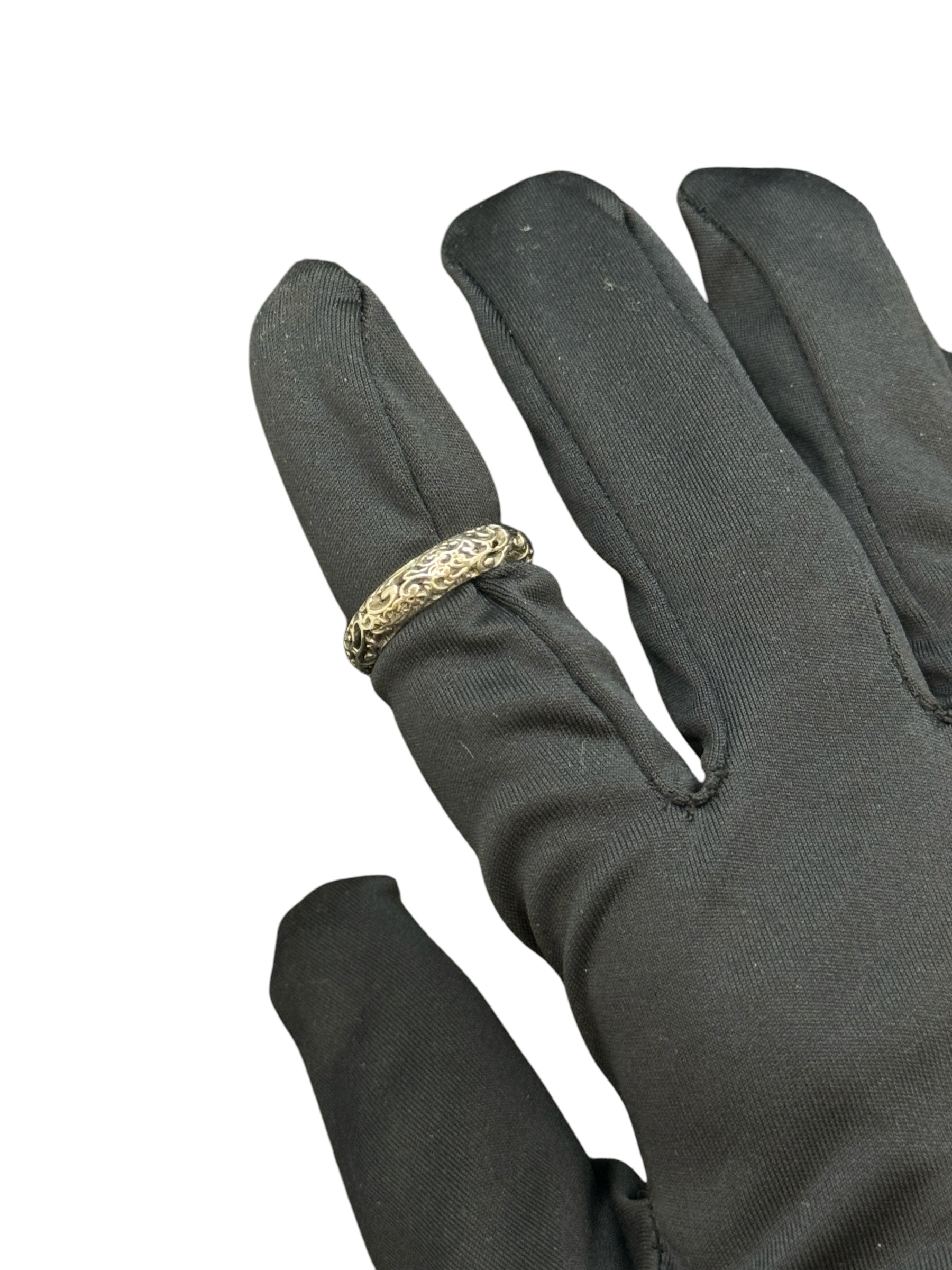 Labriola Bandring aus brüniertem Silber – 2104