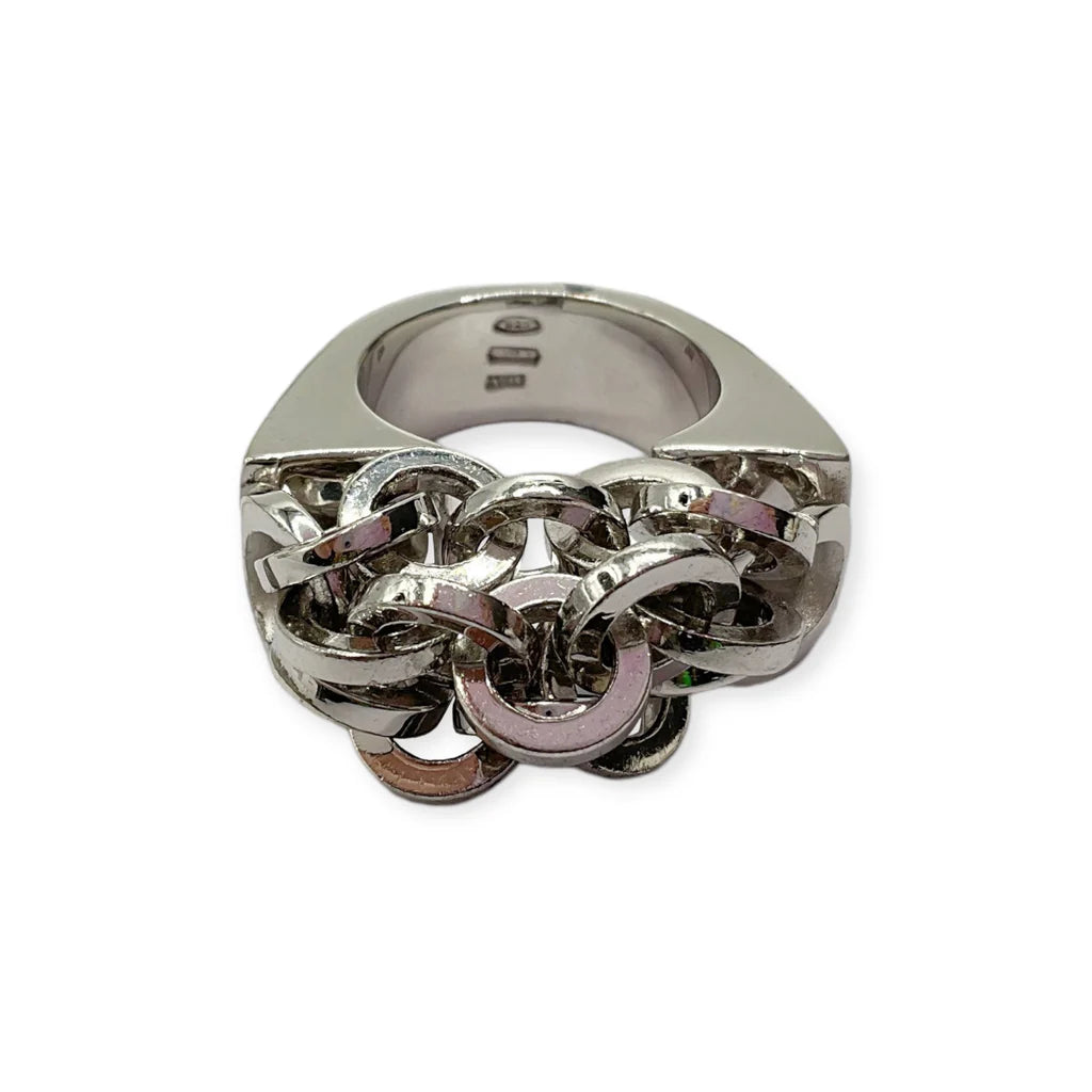 Pianegonda Women's Silver Ring with Links - AA010515