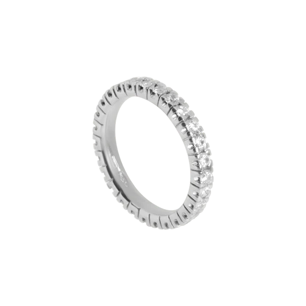 Vollkreisring aus Weißgold und Diamanten, 1,80 ct – AB17401E
