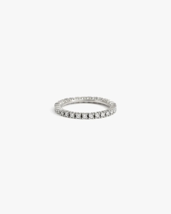 Vollkreisring aus Weißgold und Diamanten, 1,80 ct – AB17401E