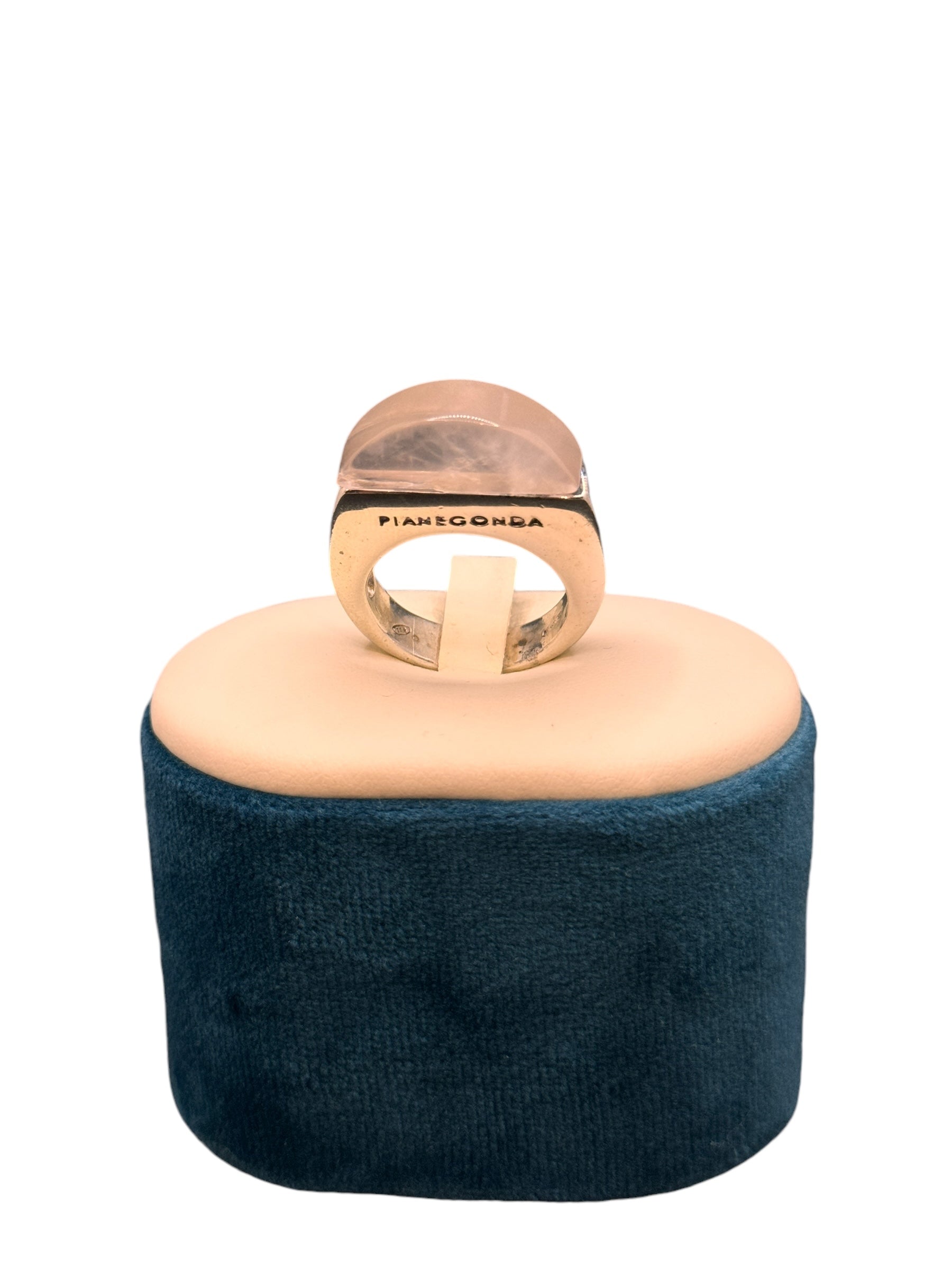 Pianegonda Women's Silver Ring with Rose Quartz - AA010189
