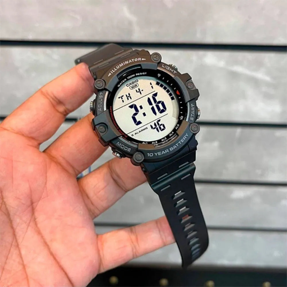CASIO Collection Uhr, ANALOG DIGITAL SCHWARZ, 51 mm – AE-1500WH-1AVEF