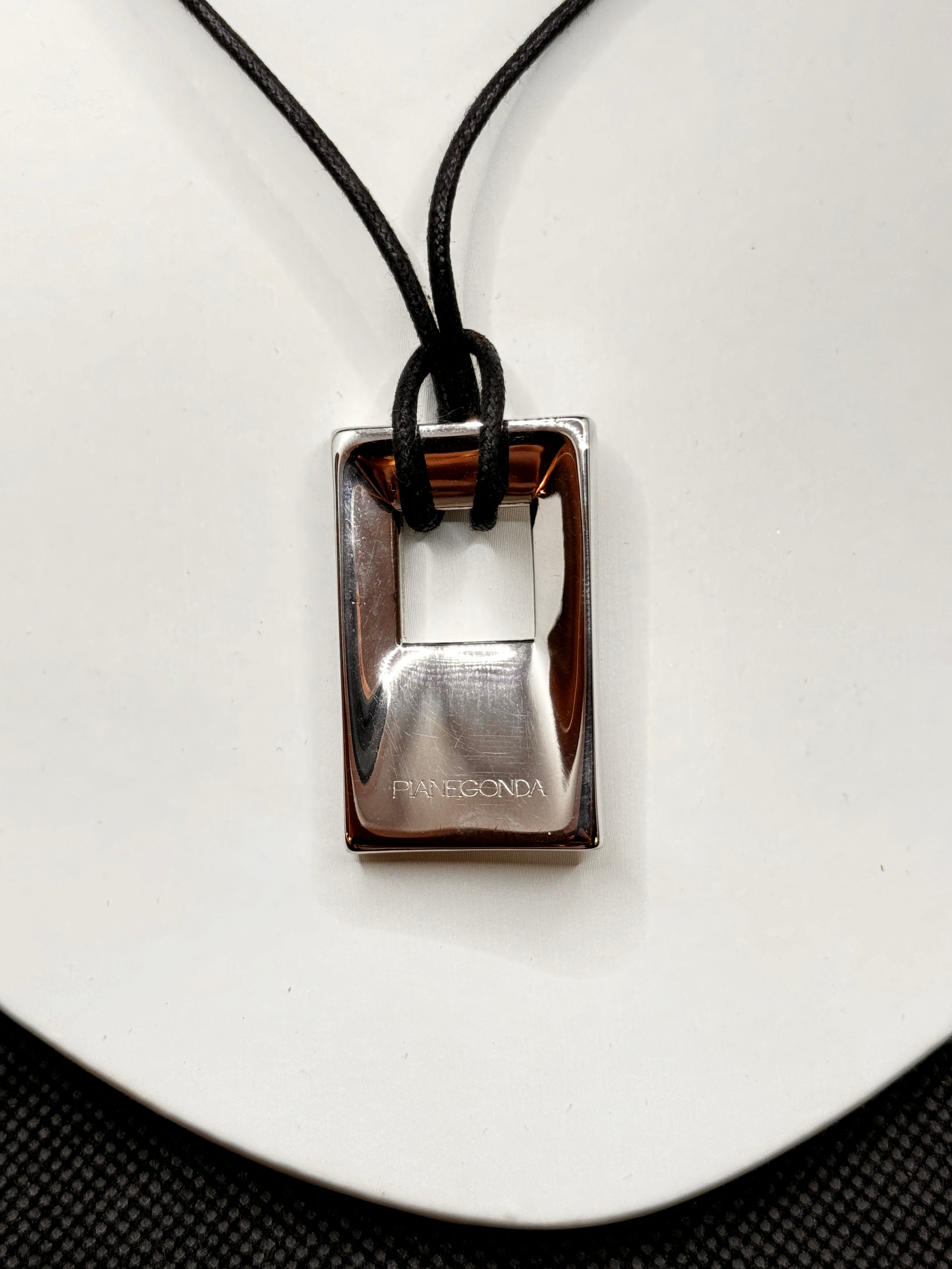 Ciondolo Pianegonda in argento con quadrato, da donna - 03199000263