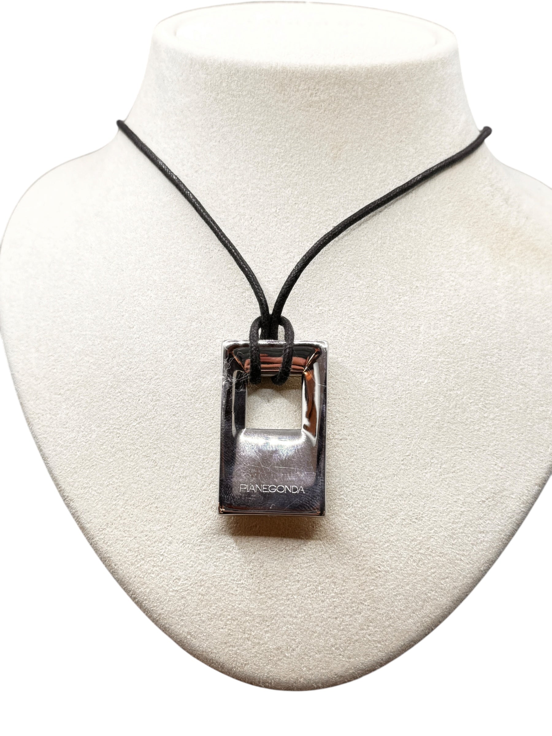 Ciondolo Pianegonda in argento con quadrato, da donna - 03199000263