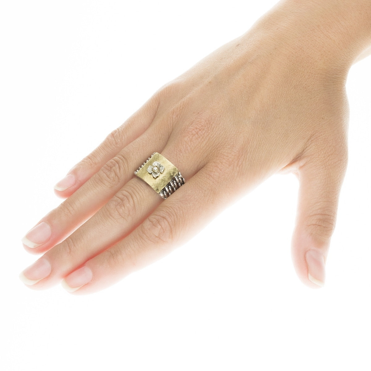Anello Medievale quadrato grande - AN1118