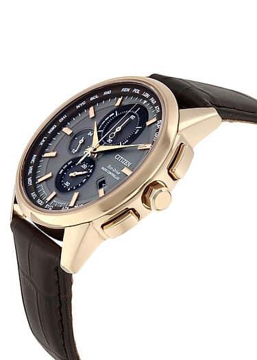 Orologio Citizen Cronografo radiocontrollato, qyuadrante antracite, 43mm - AT8113-12H