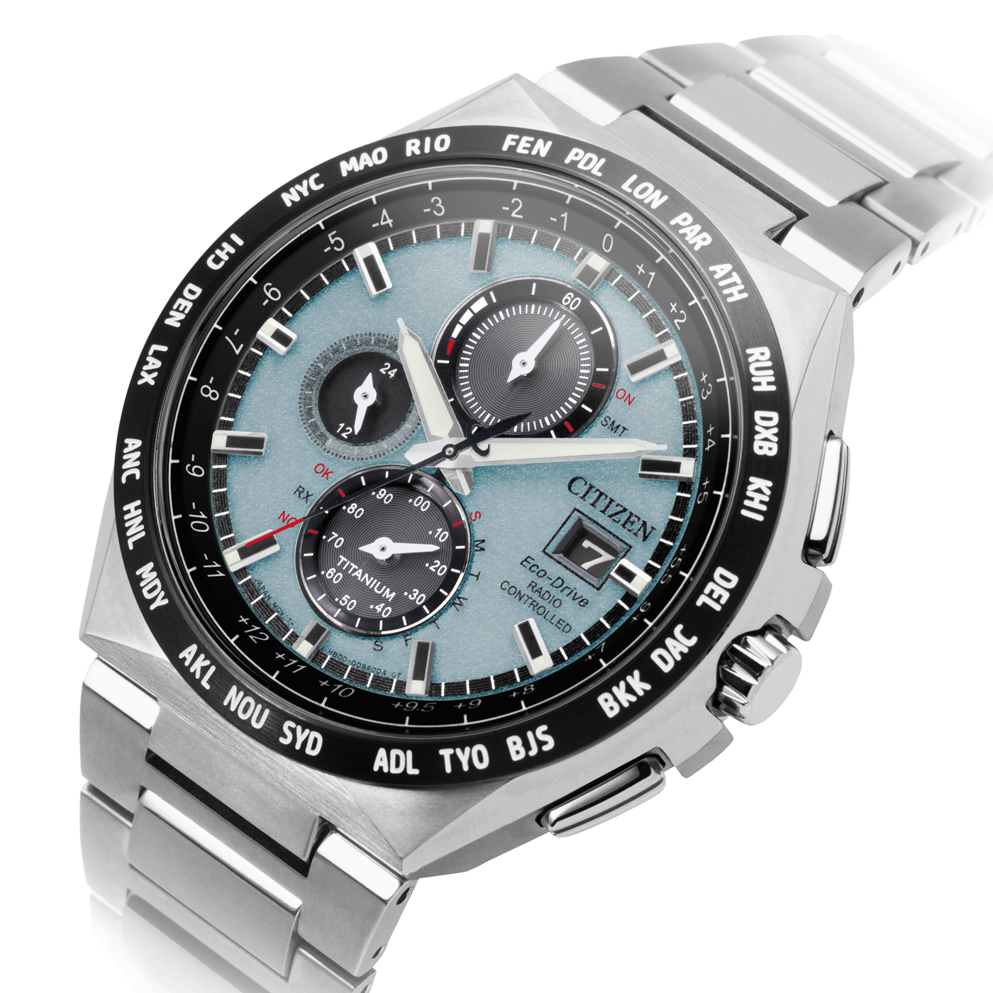 AT8 Super Titanium, Eisblau, 43 mm – AT8238-84M
