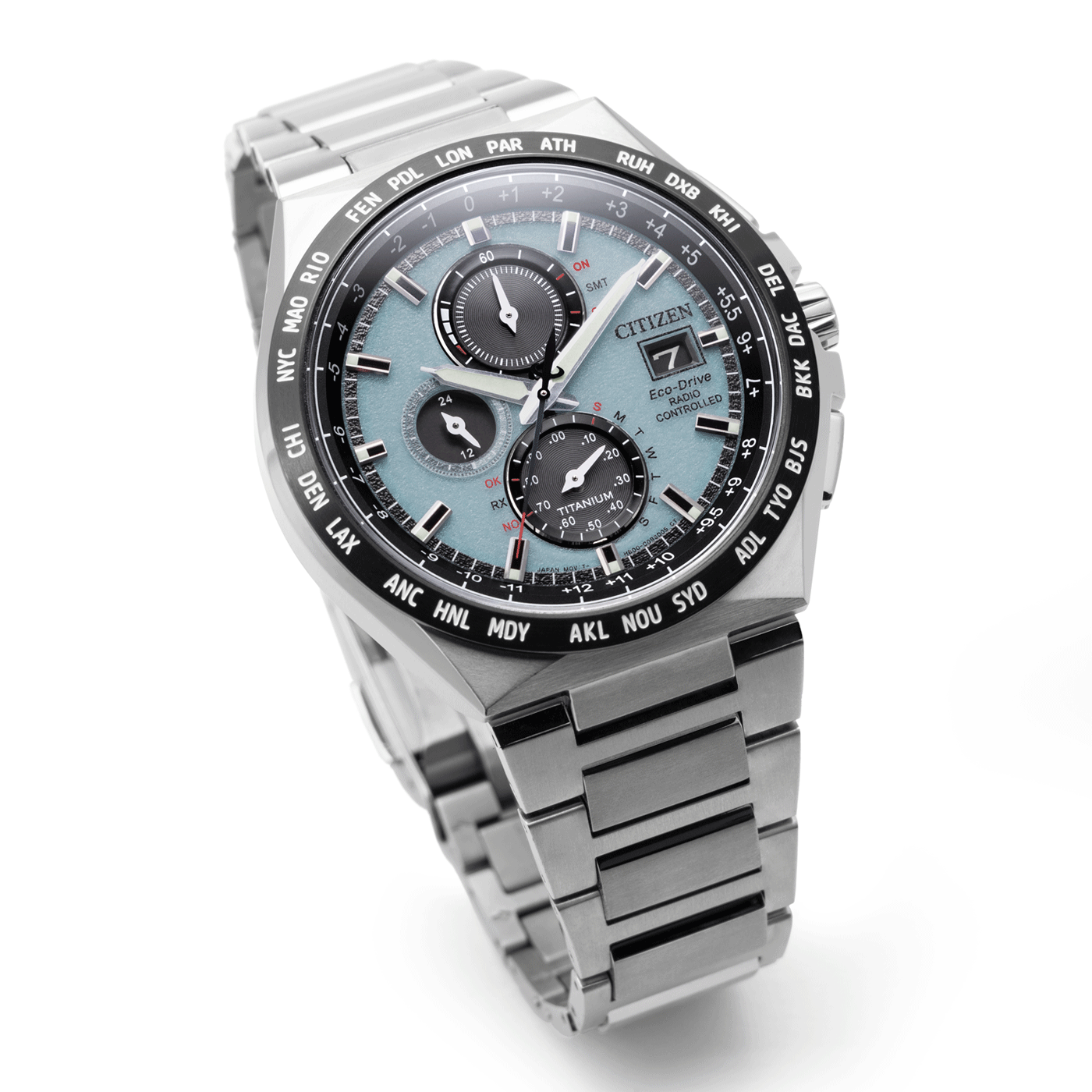 AT8 Super Titanium, Eisblau, 43 mm – AT8238-84M