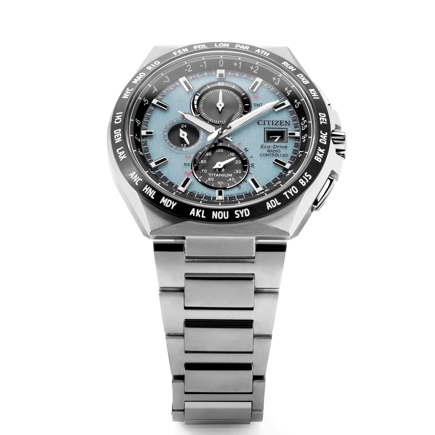 AT8 Super Titanium, Eisblau, 43 mm – AT8238-84M