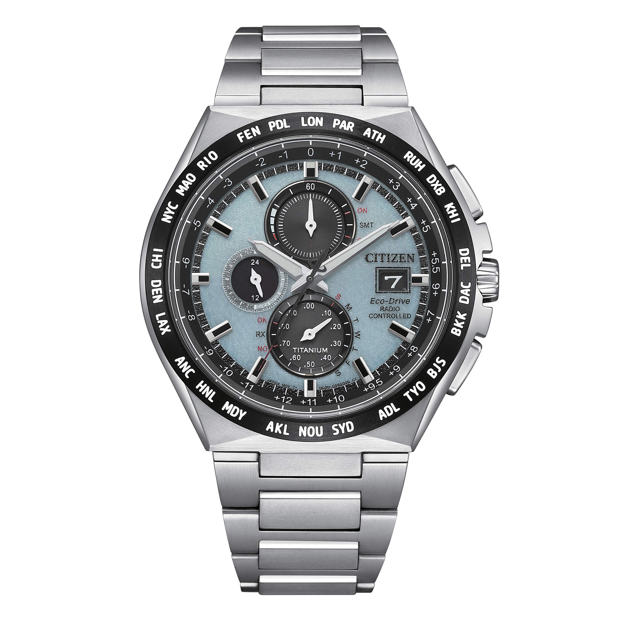 AT8 Super Titanium, Eisblau, 43 mm – AT8238-84M