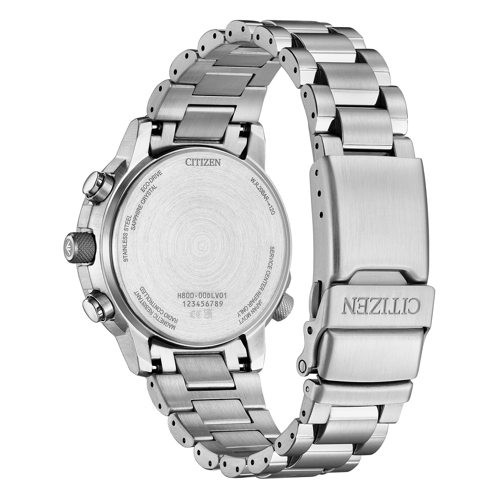 Orologio Citizen Radiocontrollato Crono Pilot Acciaio 41mm - AT8300-58E