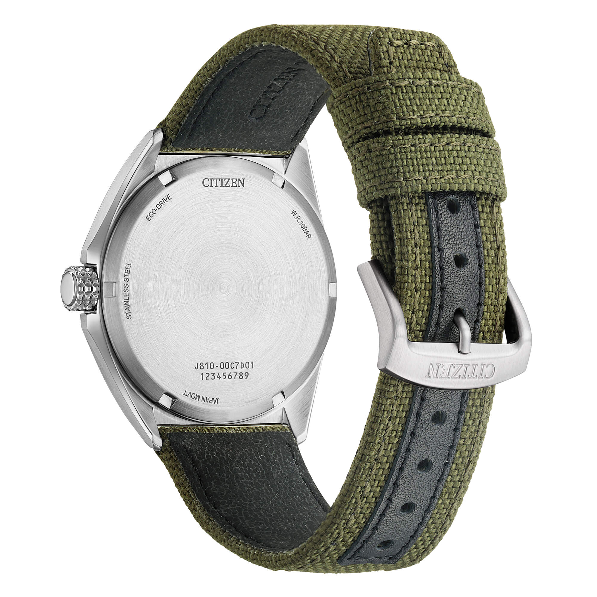 Urban, grünes Armband und schwarzes Zifferblatt, 42 mm – AW1571-09E
