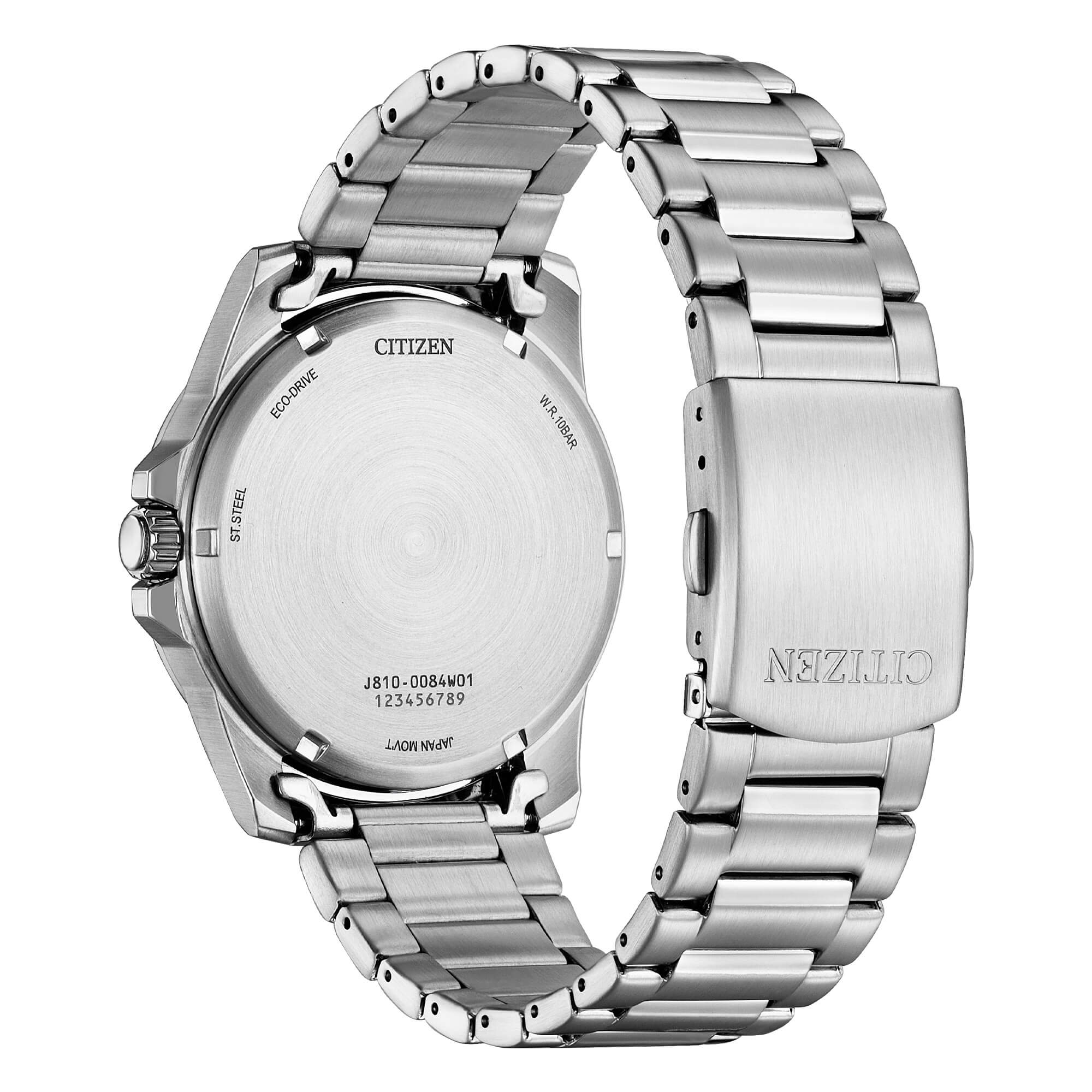 Citizen Marine 1810, quadrante blu satinato, collezione Ore Felici, 41mm - AW1810-85L