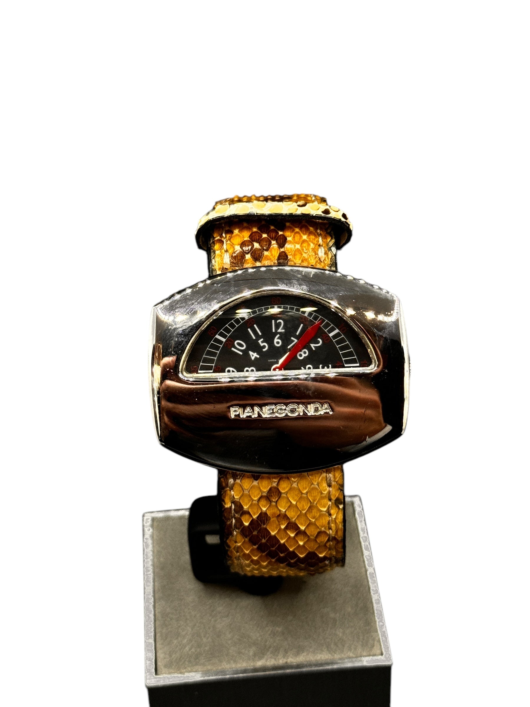 Pianegonda Unisex-Automatikuhr, NO PARKIN Kollektion, 45 mm – W003-1-Bordeaux