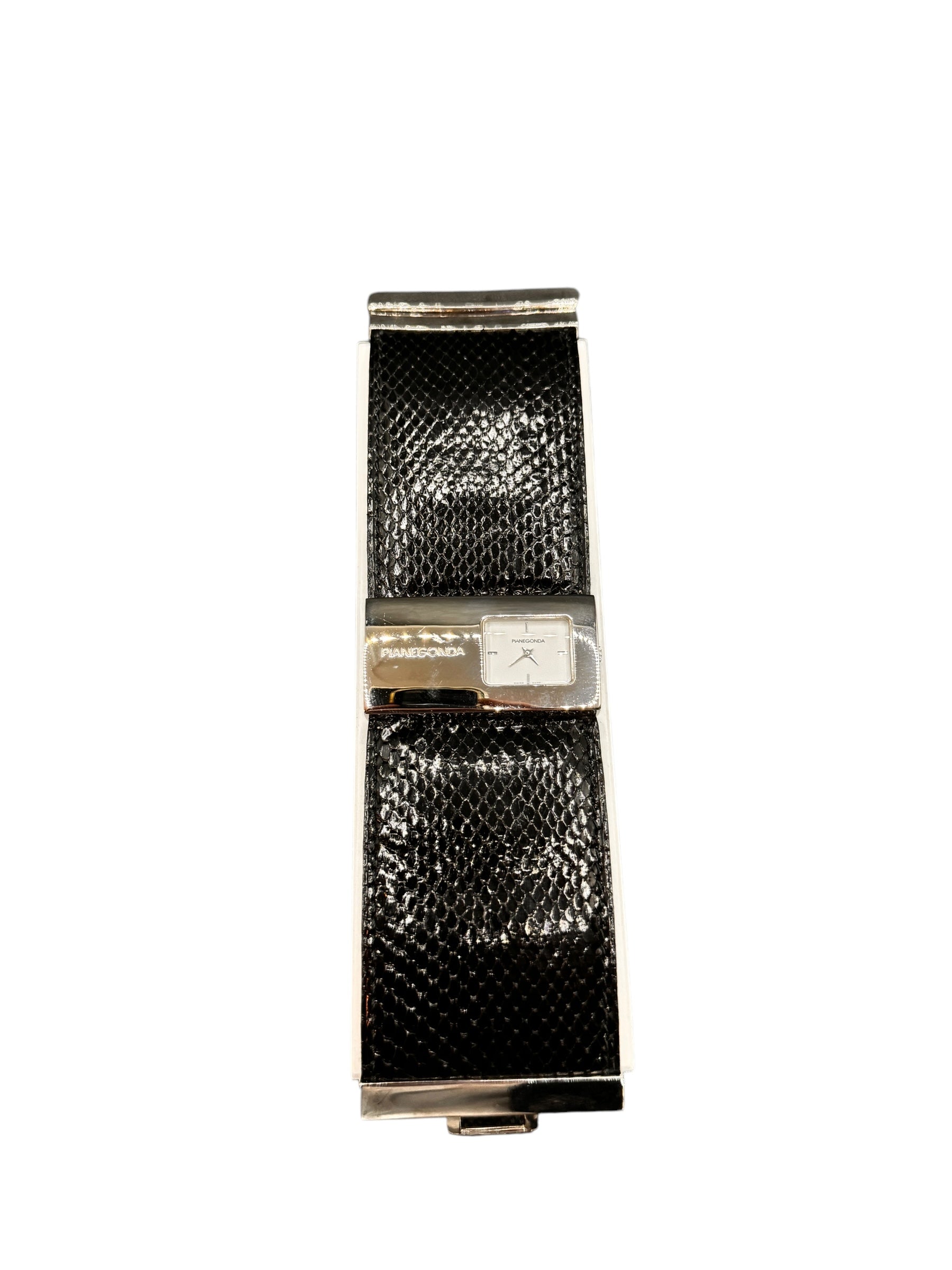 Pianegonda Damenuhr, Quarzwerk, DELANO Kollektion, 50mm - W001-1-schwarz