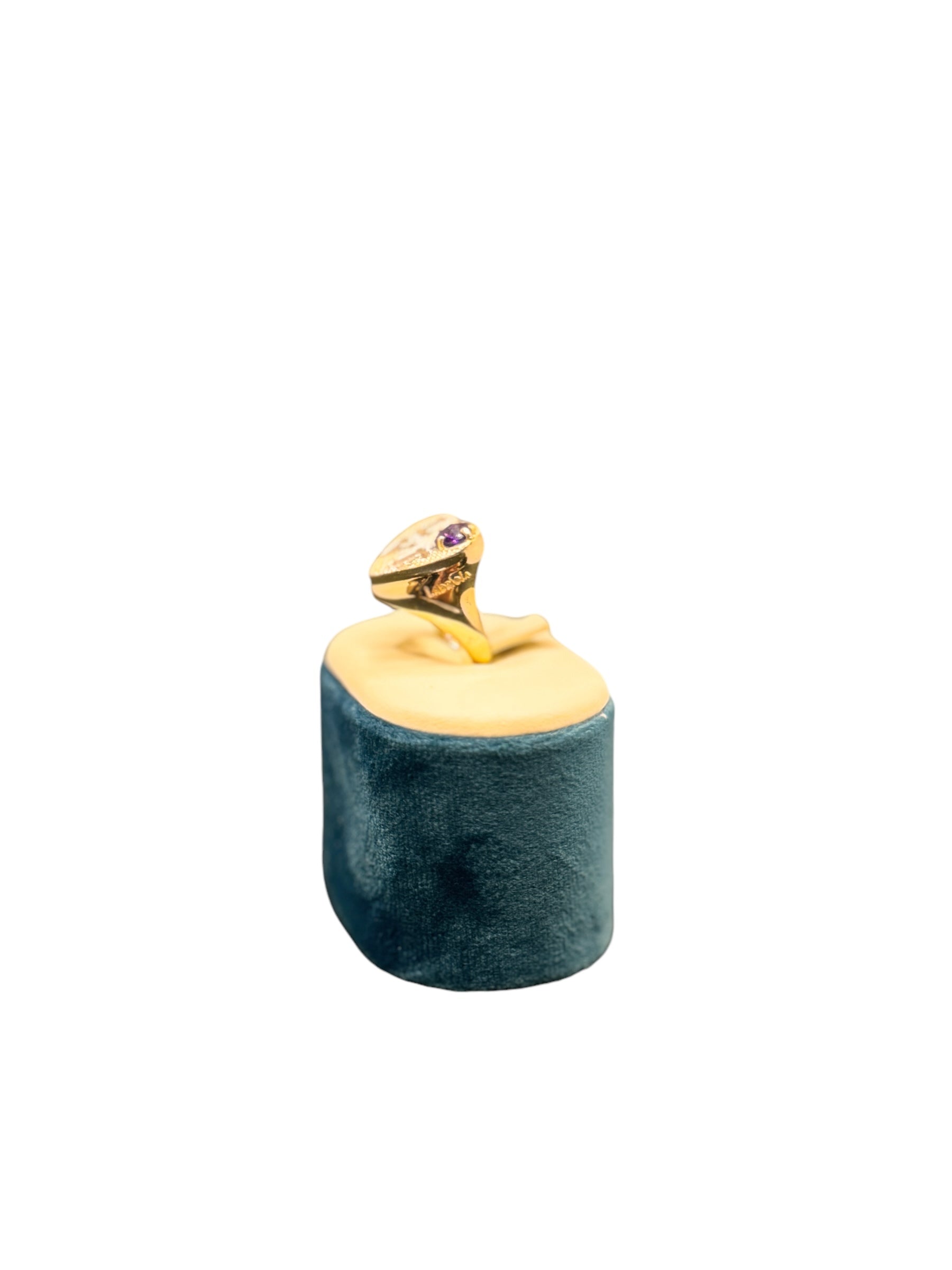 Labriola-Ring aus Silber und weißer Emaille mit dem Wort LOVE – AG1033/B