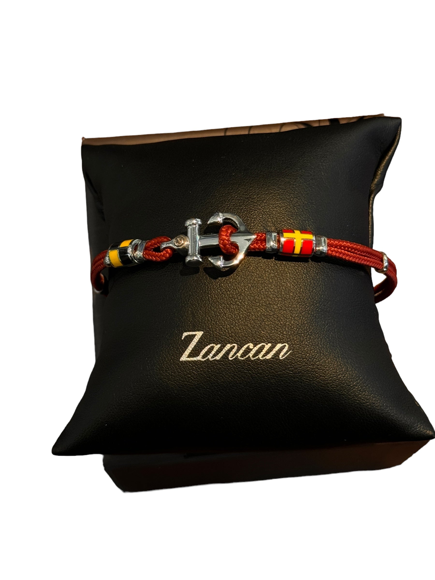 ZANCAN REGATA HERRENARMBAND AUS SILBER UND KEVLAR - EXB621R-RB