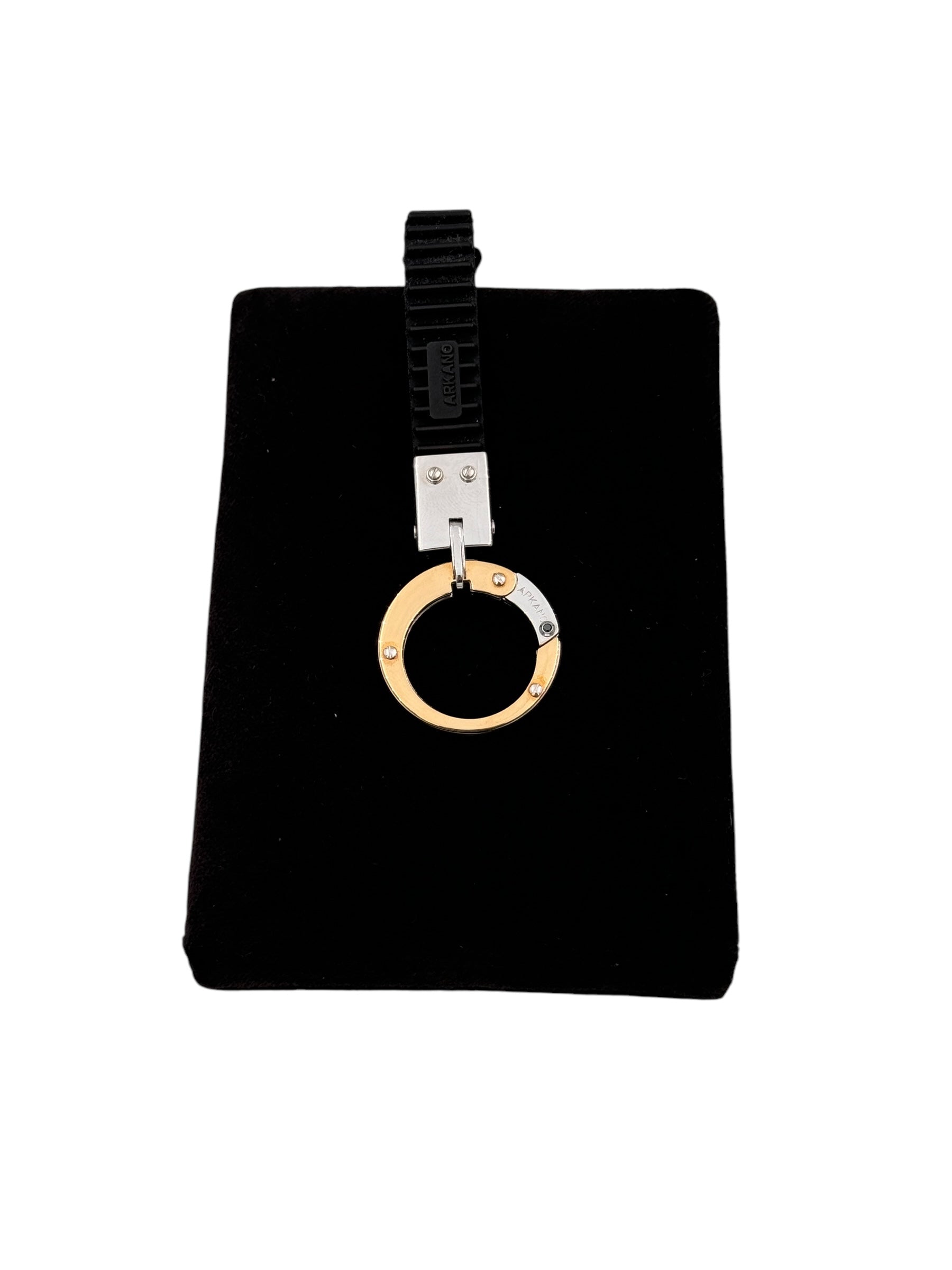 Portachiavi Arkano in oro 18kt e caucciù - PC4025N