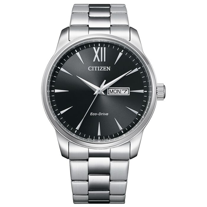 Orologio Citizen Classic, Collezione Ore Felici, quadrante nero daydate, 40mm - BM8550-81E