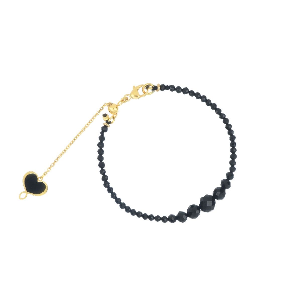 SCHWARZES WELLENARMBAND - BPOND2F