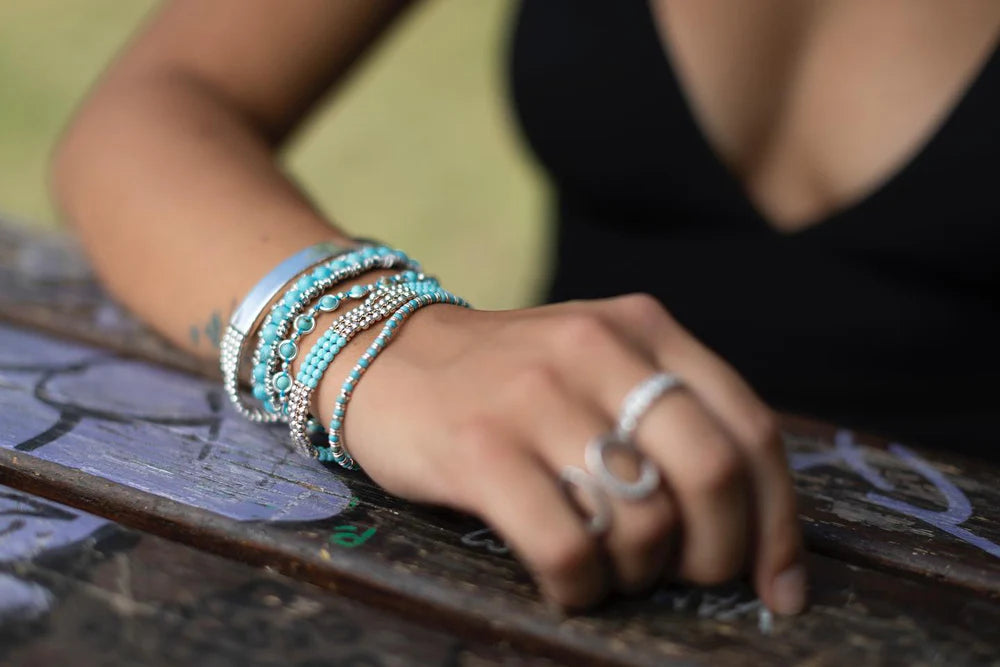 Bracciale Spadarella in argento, da donna, con cuori, colore rosso - SPBR64