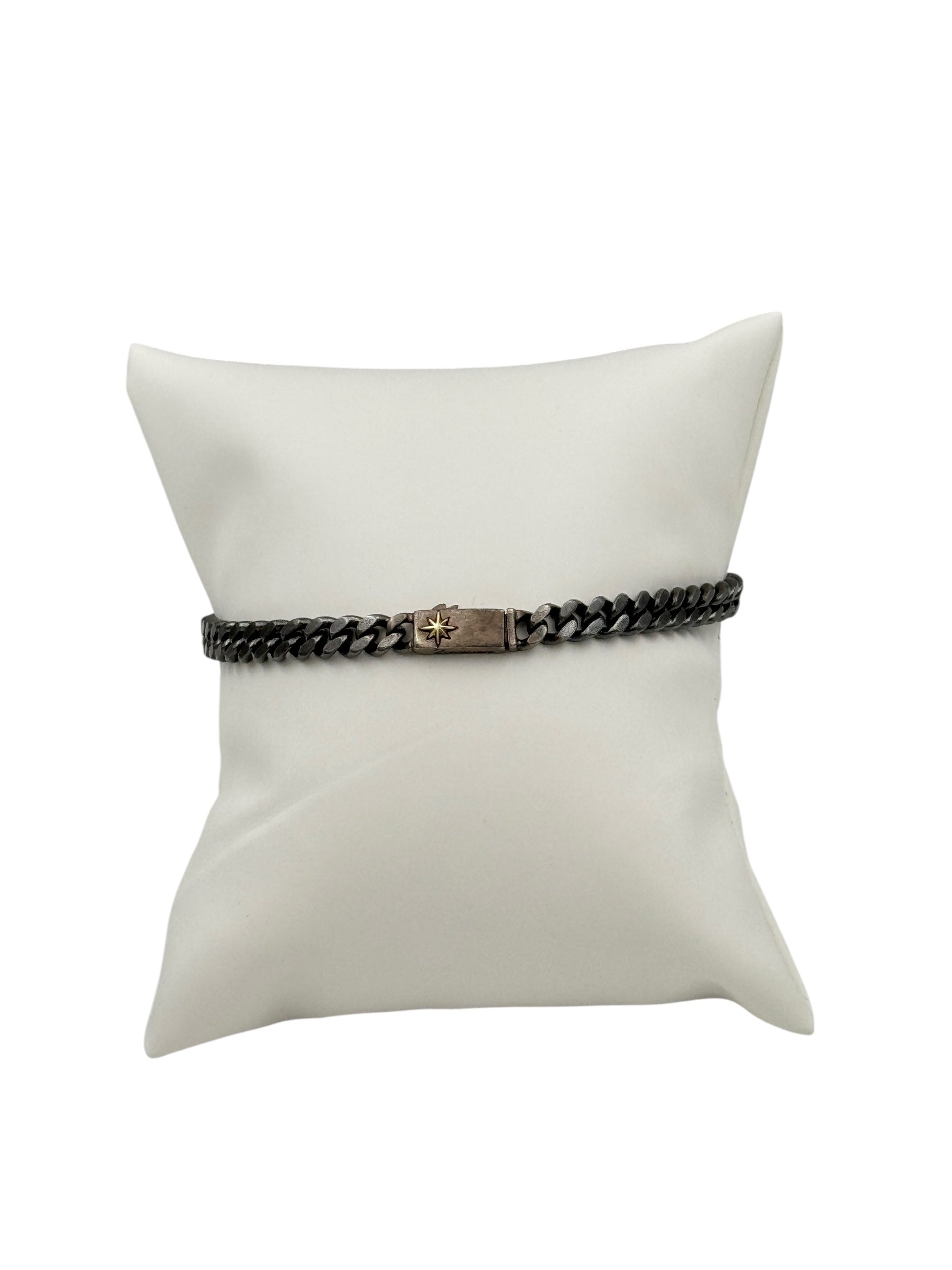 Bracciale Zancan da uomo in argento brunito, collezione Cosmopolitan - EXB659-N