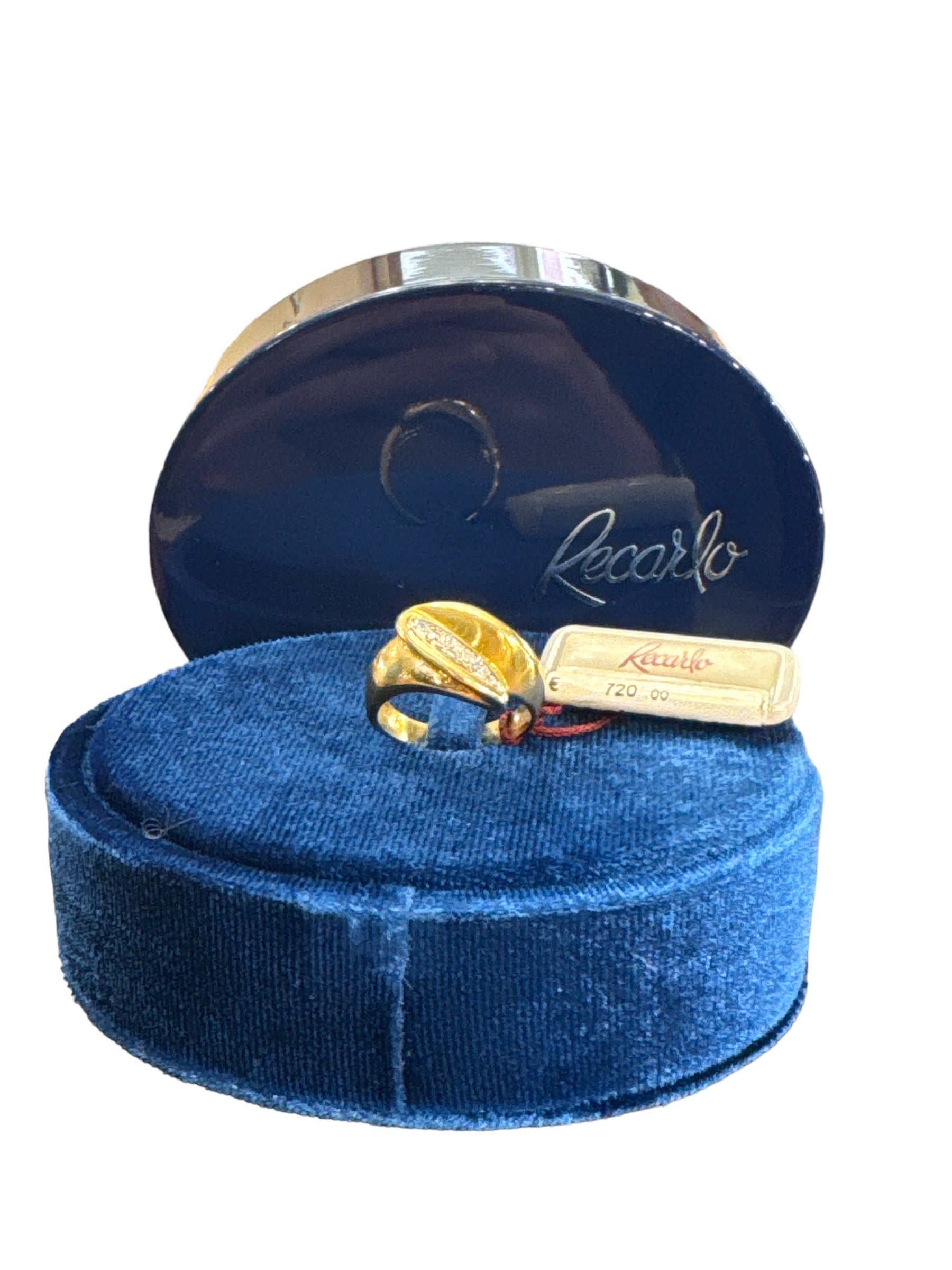 Ring in yellow gold and diamonds, 0.10ct - C218/PA