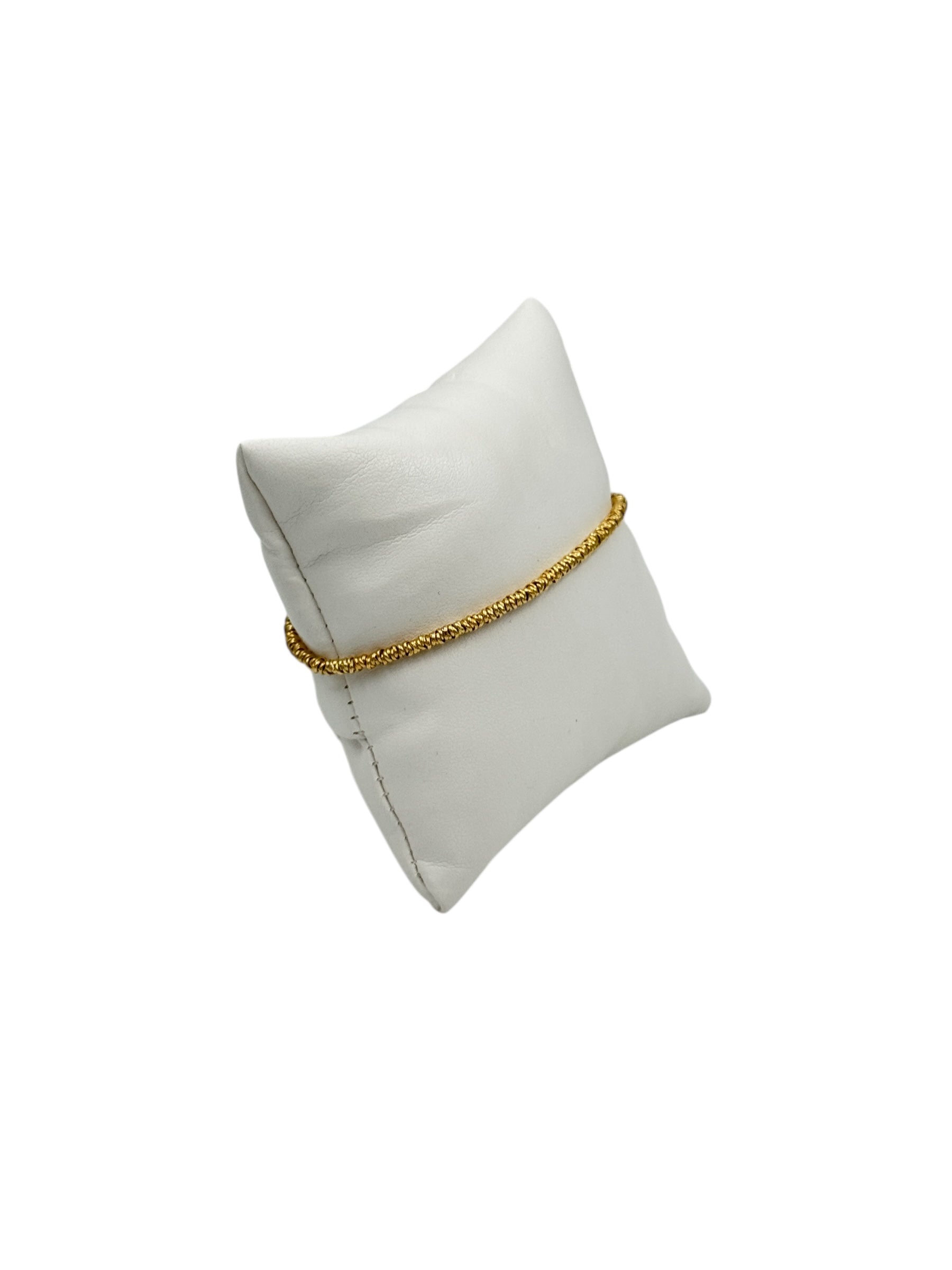 Bracciale Spadarella in argento dorato con anellini, unisex - SPBR263-oro