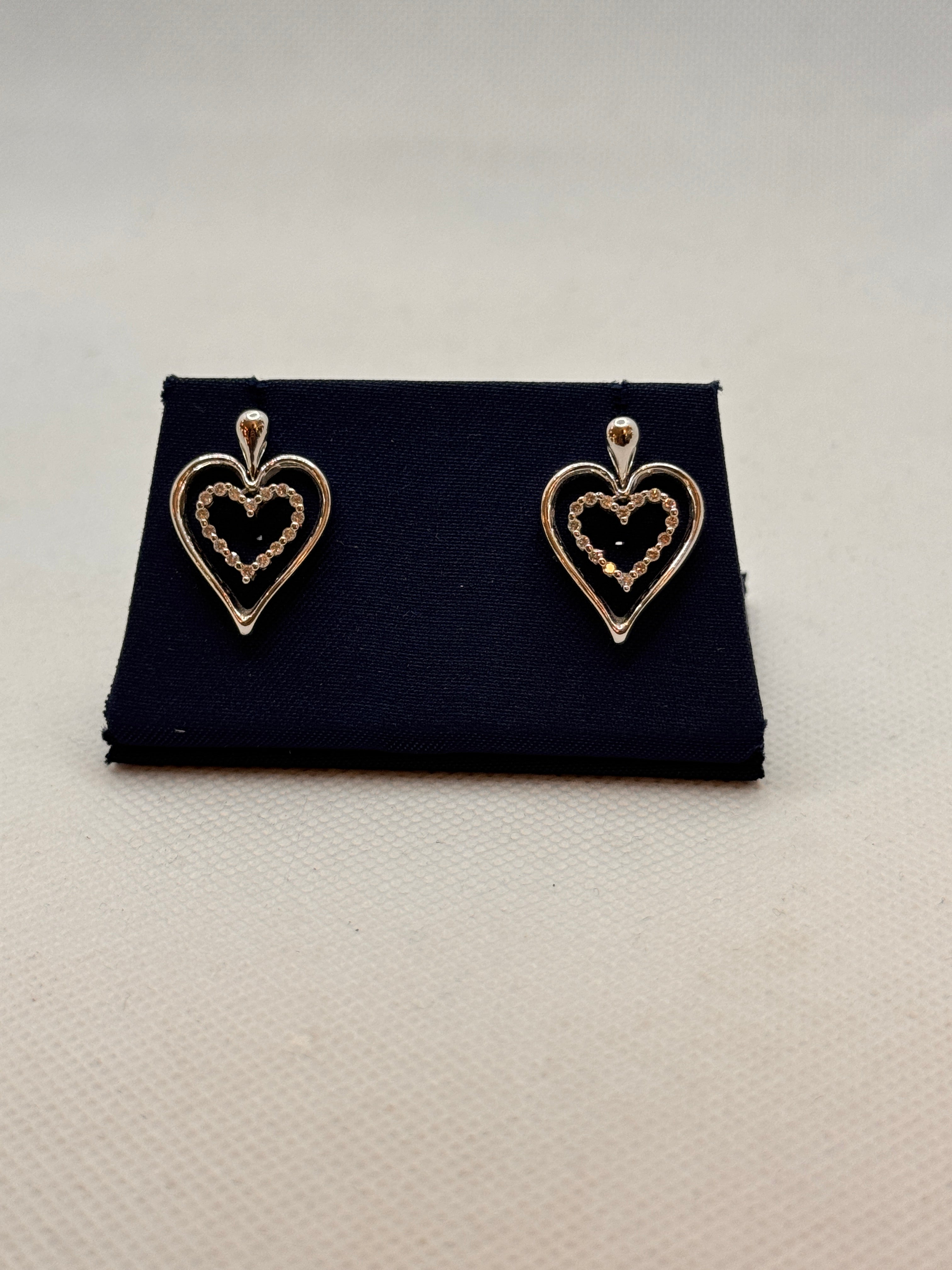Chimento Herzohrringe aus Weißgold und Diamanten - 82097252