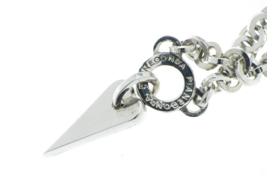 Pianegonda Silberhalsband mit Rubinpavé-Anhänger, Glittering Love Kollektion – CA011162/R