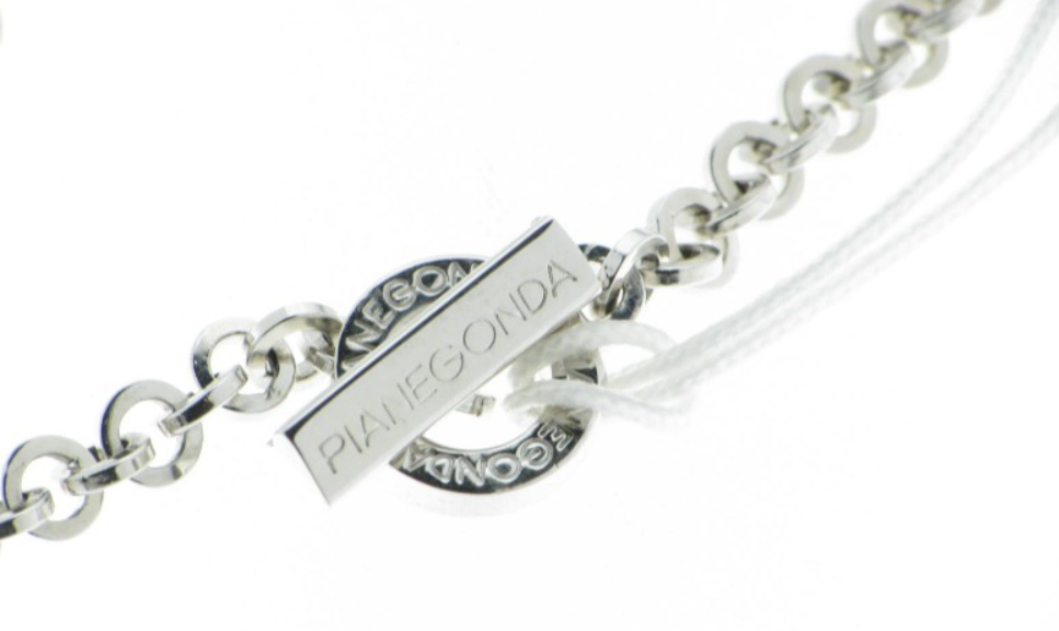 Pianegonda Silberhalsband mit Rubinpavé-Anhänger, Glittering Love Kollektion – CA011162/R