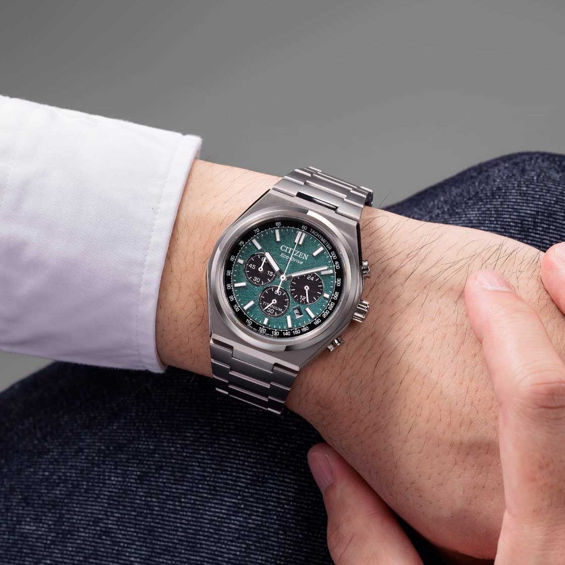 Orologio Citizen Zenshin Crono Super Titanio, 42mm - CA4610-85X
