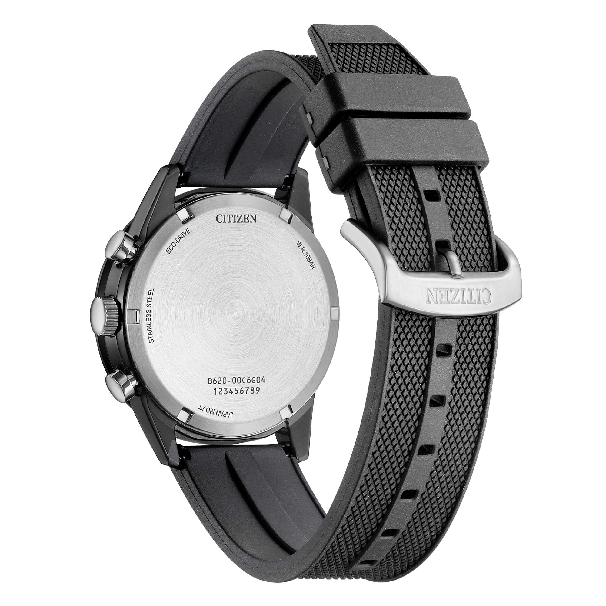 T9 Chrono, Kautschukarmband und schwarzes Zifferblatt, 39 mm – CA4625-02H