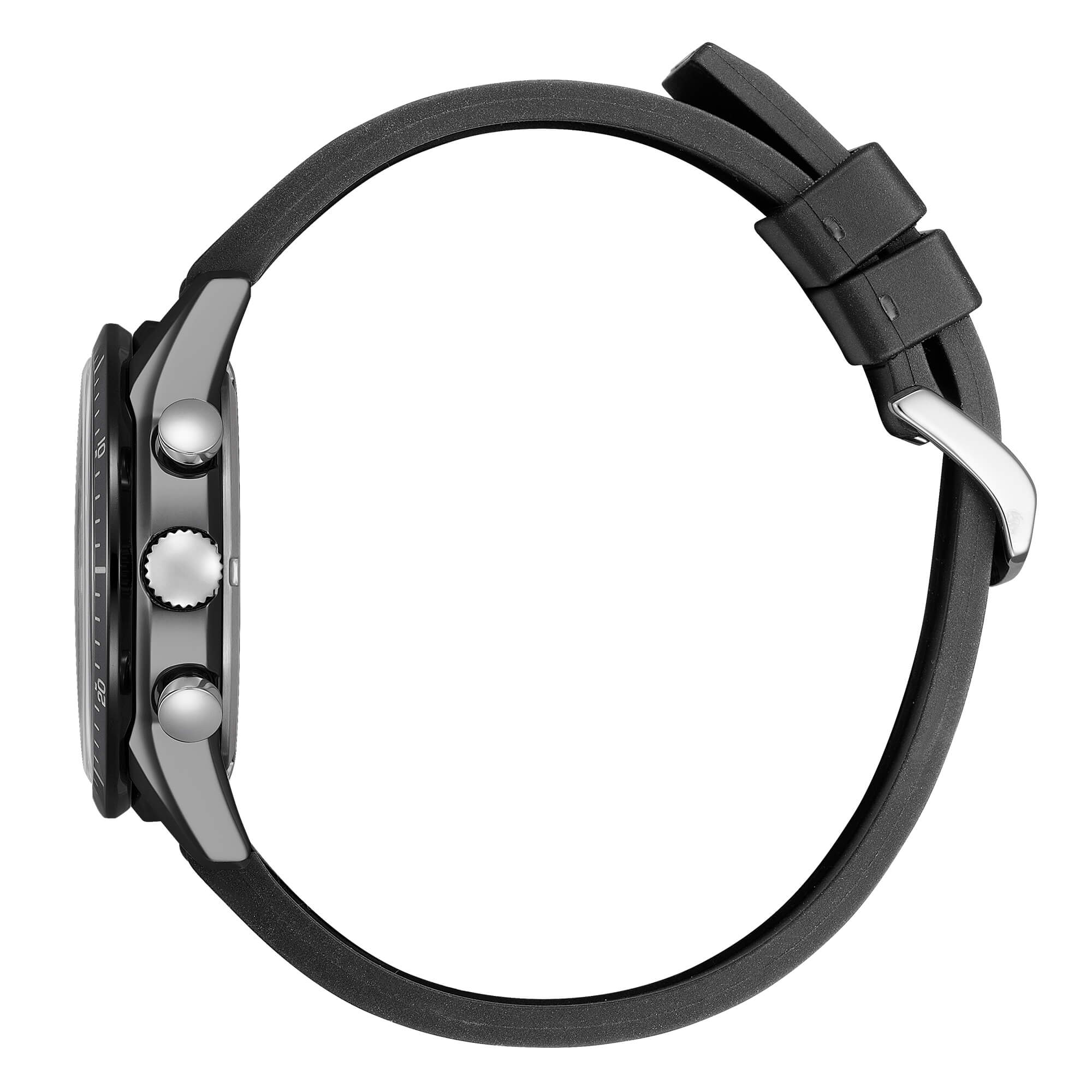 T9 Chrono, Kautschukarmband und schwarzes Zifferblatt, 39 mm – CA4625-02H