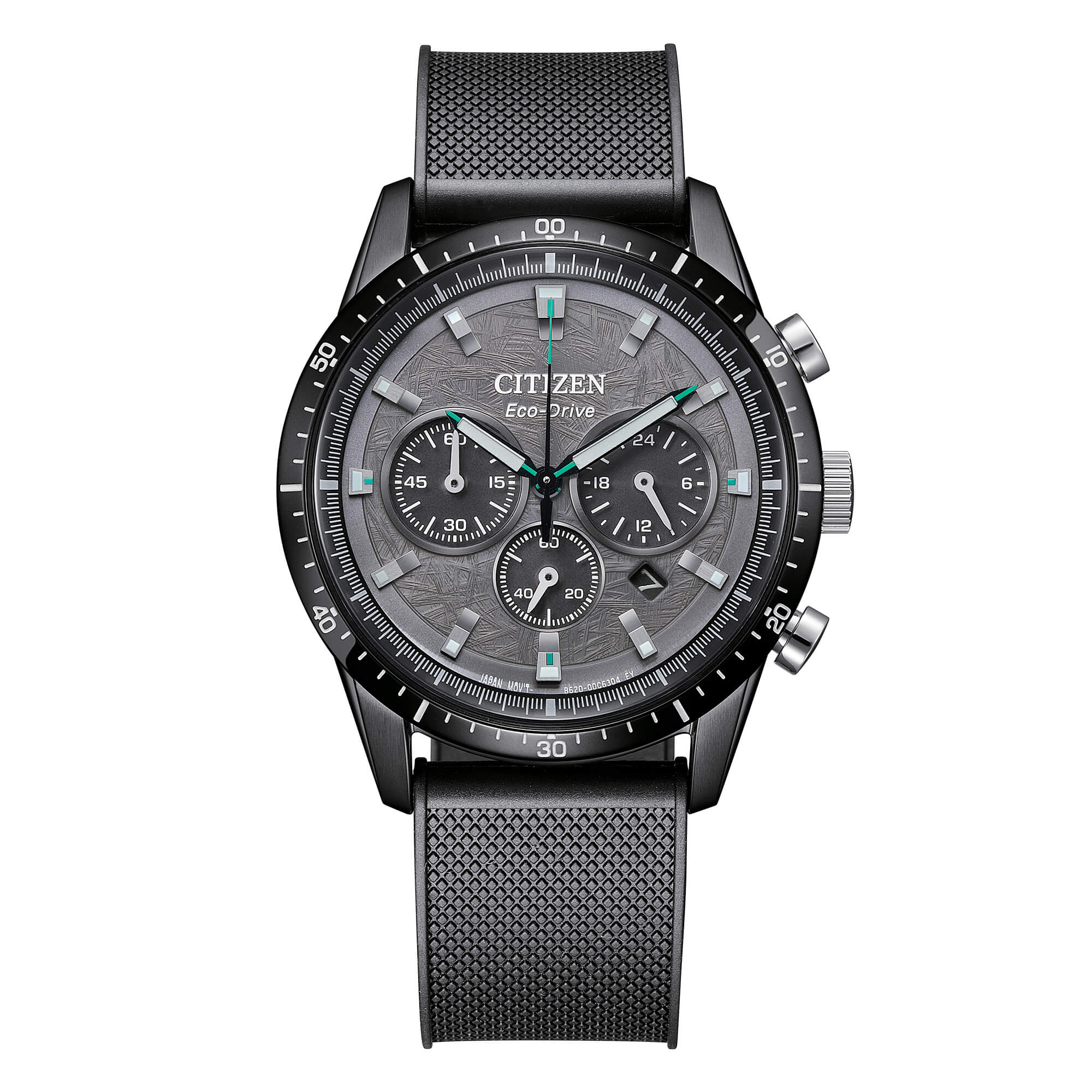 T9 Chrono, Kautschukarmband und schwarzes Zifferblatt, 39 mm – CA4625-02H