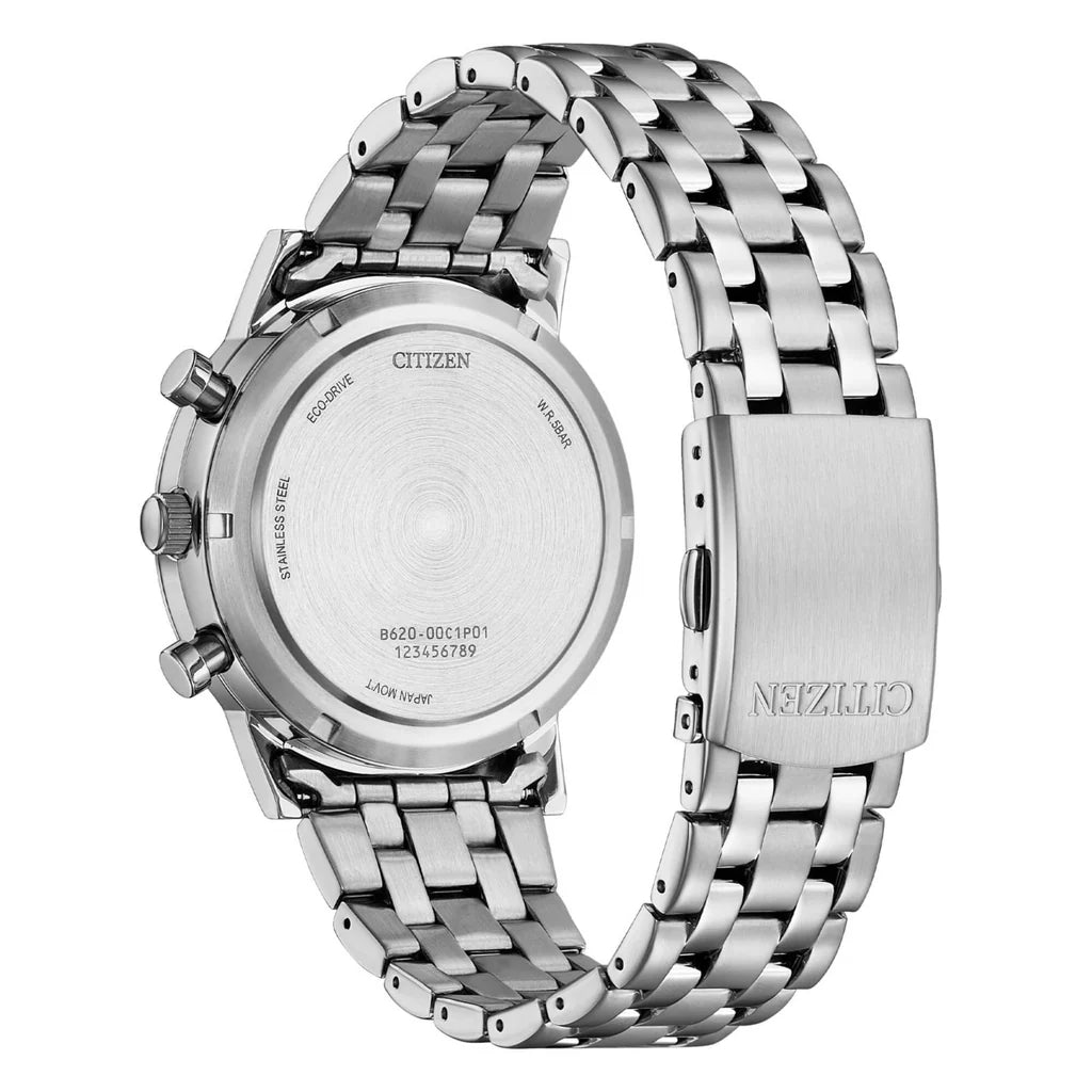 Citizen Herren-Chronograph mit Eco-Drive-Technologie, 42 mm, weiß – CA4630-53A