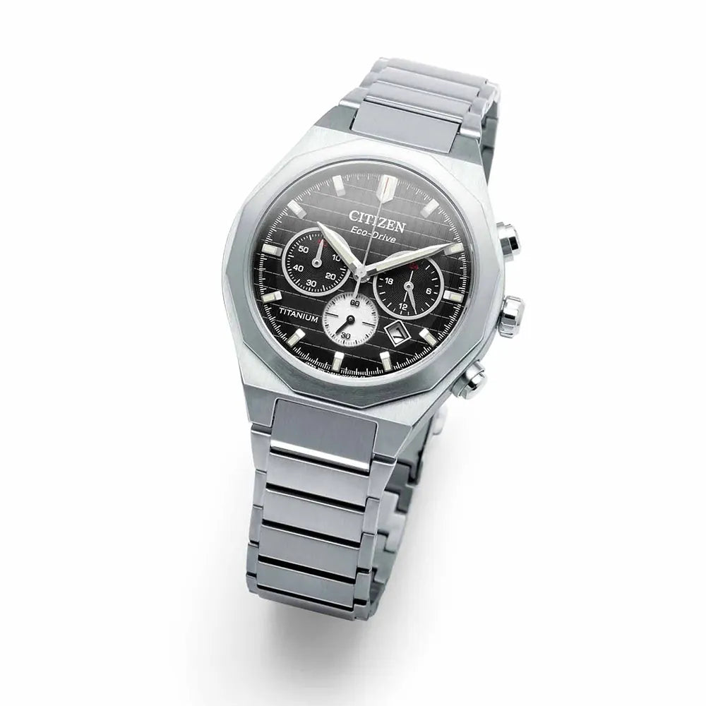 Orologio Citizen Supertitanio, Zenshin Senkei Crono, 41mm - CA4690-51E