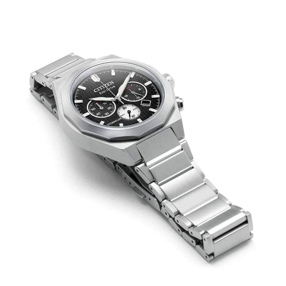 Orologio Citizen Supertitanio, Zenshin Senkei Crono, 41mm - CA4690-51E