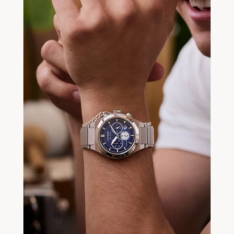 Orologio Citizen Supertitanio, Zenshin Senkei Crono, 41mm - CA4691-59L